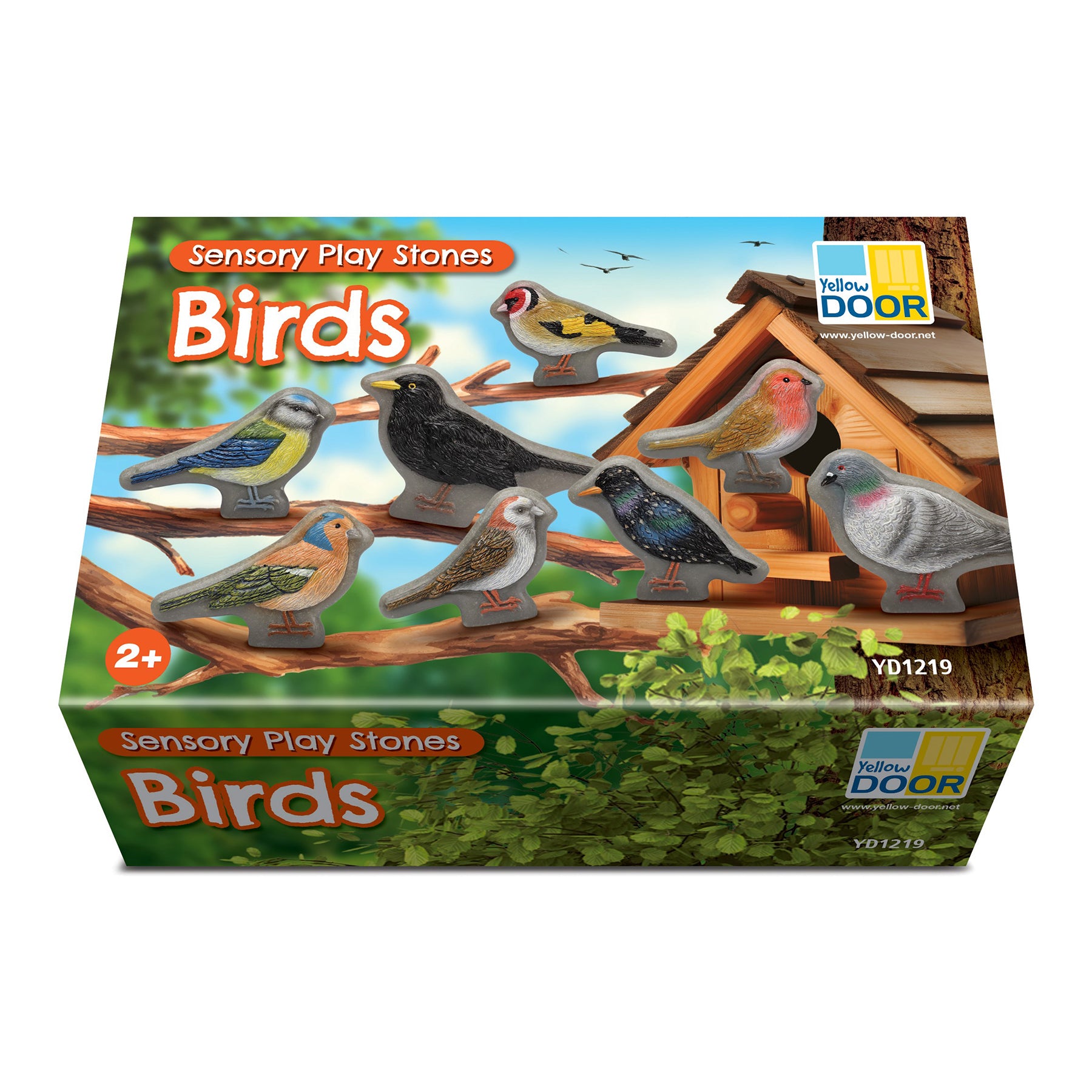Alternative view of Yellow Door Sensory Play Stone Birds - Interactive Set Of 8