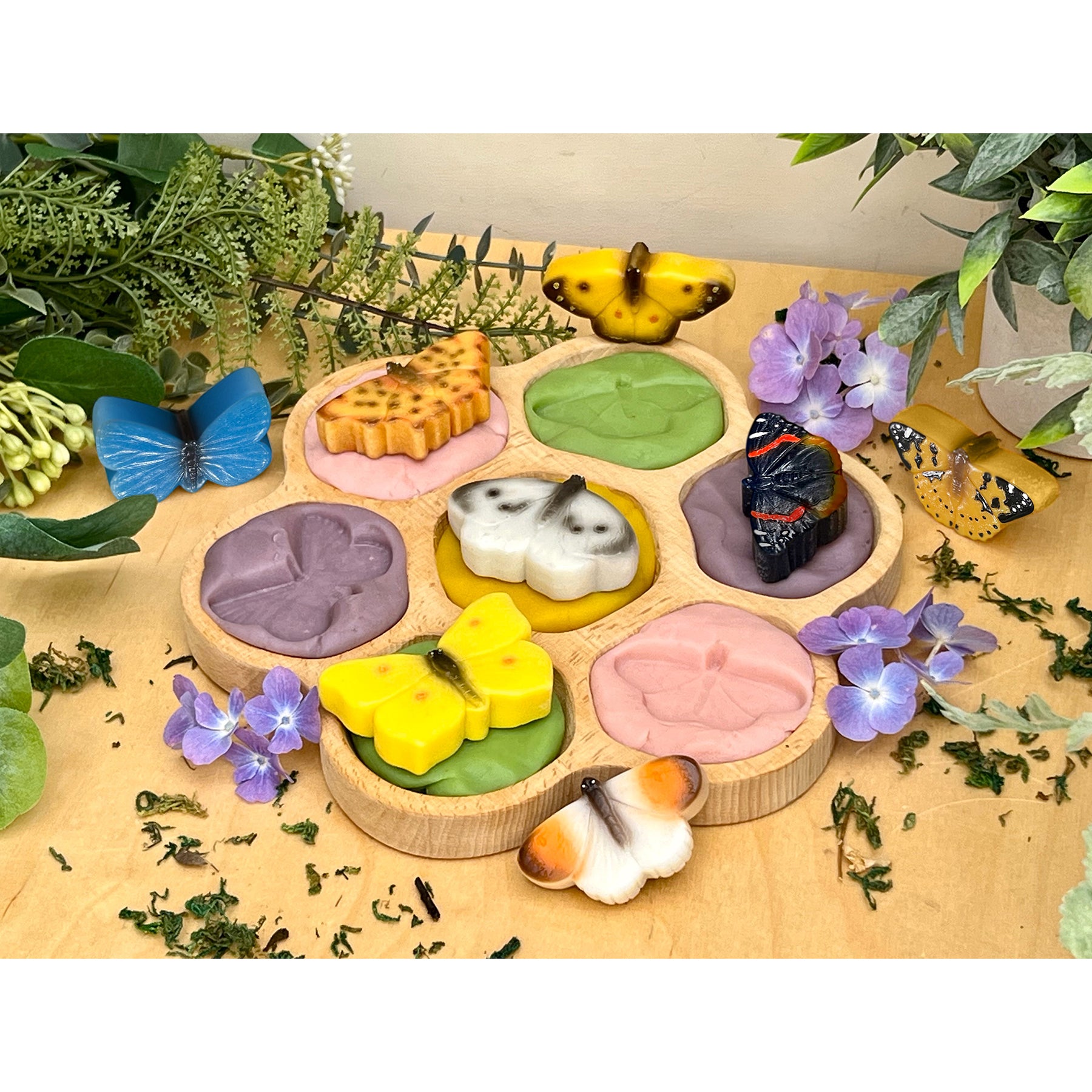 Yellow Door Sensory Play Stone Butterflies - Set Of 8 - Image 3