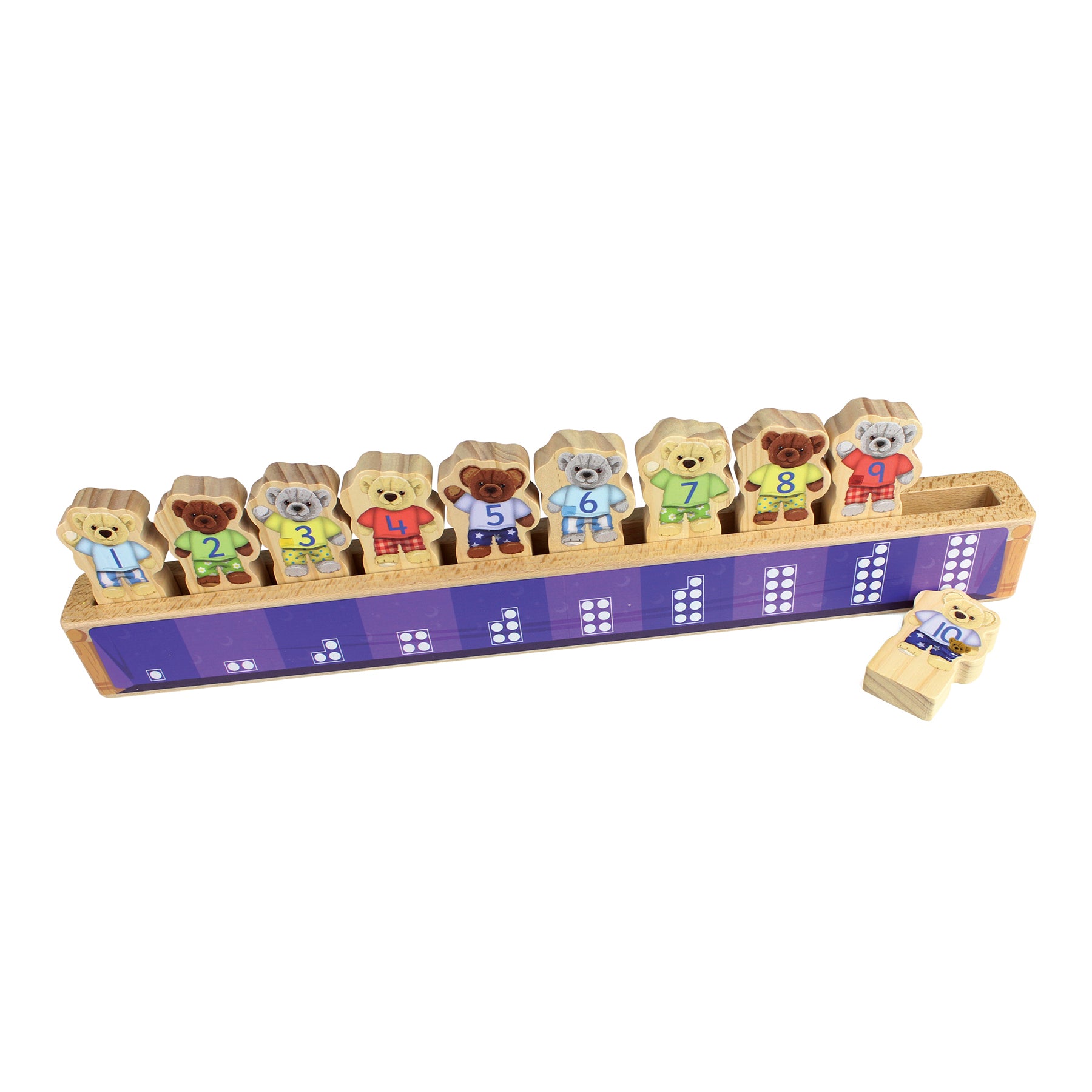 Yellow Door Ten In The Bed Number Line Activity Set - Multicolor