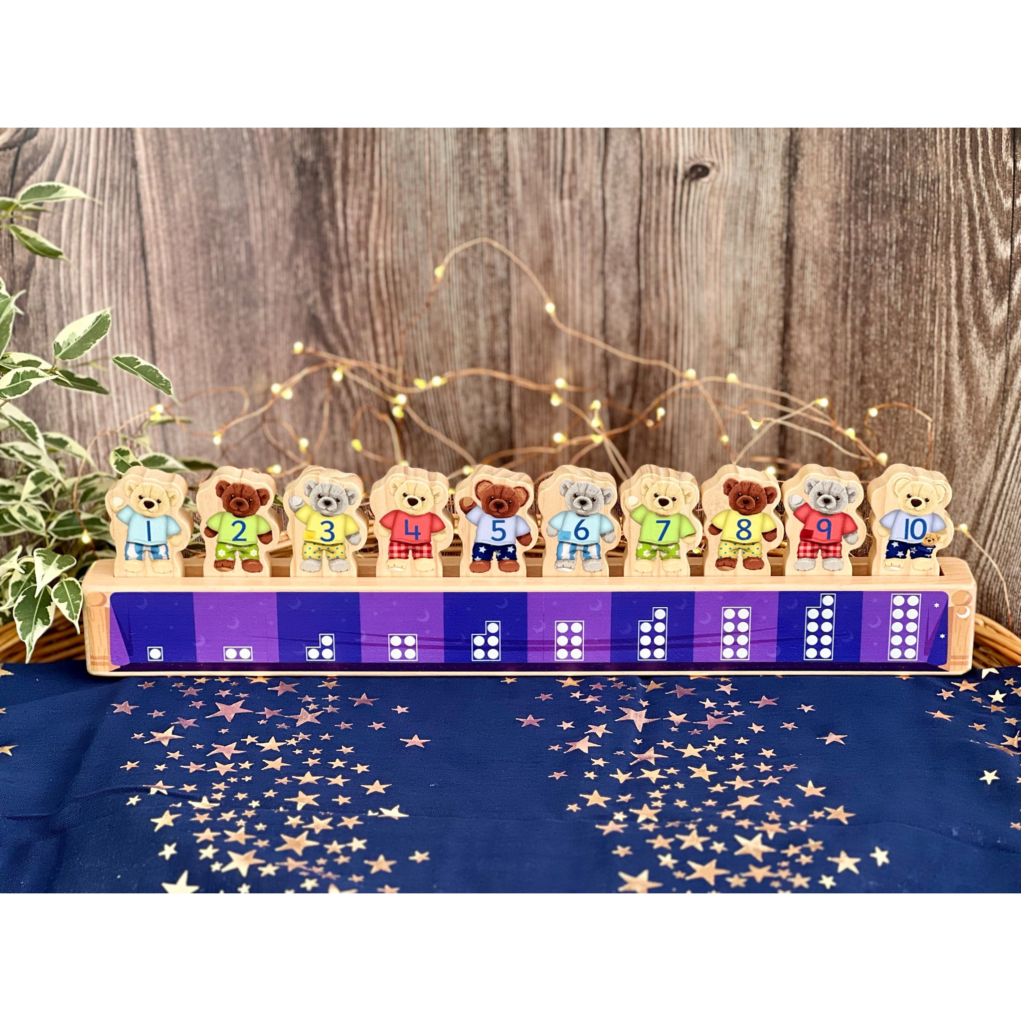 Alternative view of Yellow Door Ten In The Bed Number Line Activity Set - Multicolor