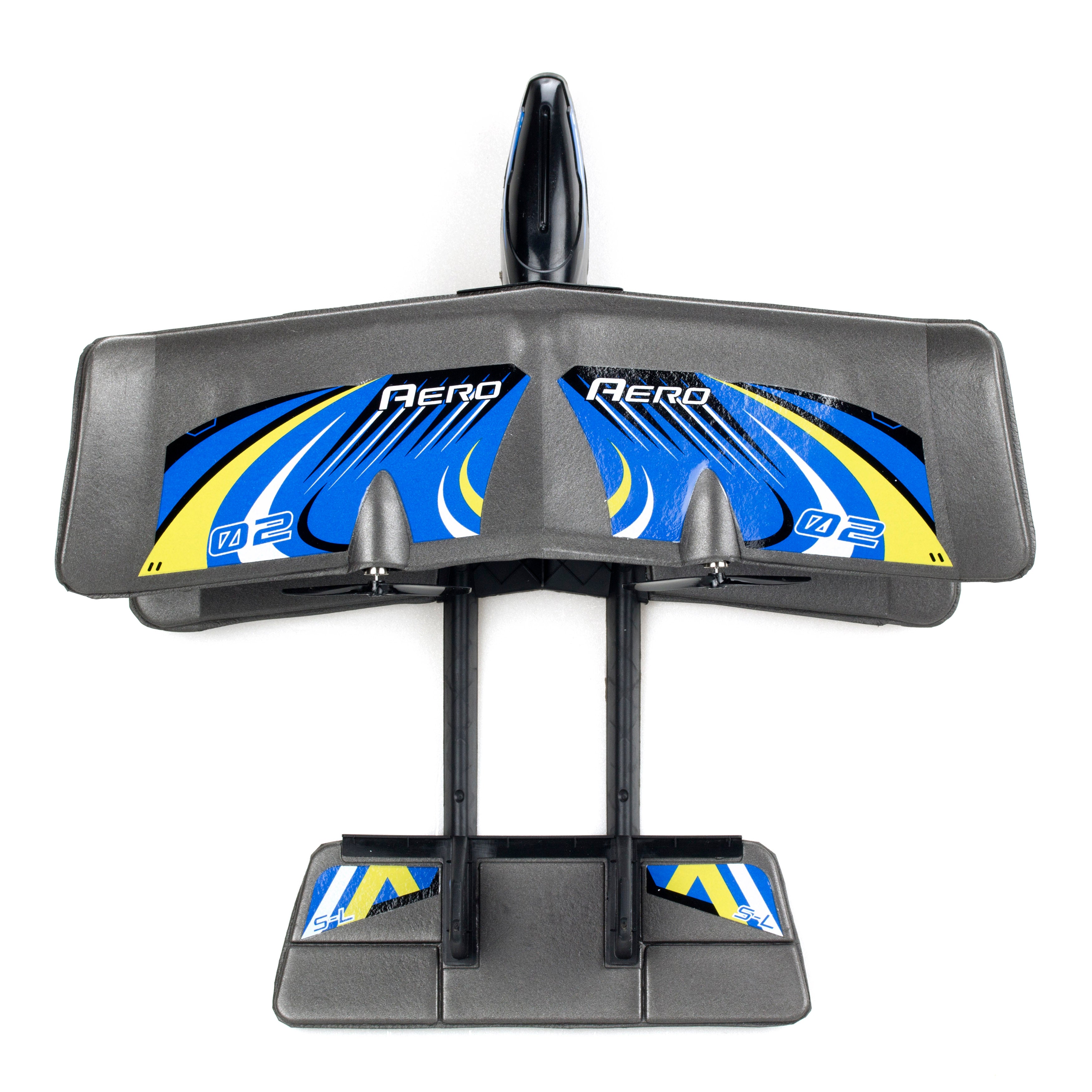 FLYBOTIC 3-Channel 2.4GHz Bi-Wing Evo RC Plane - Blue - Image 4