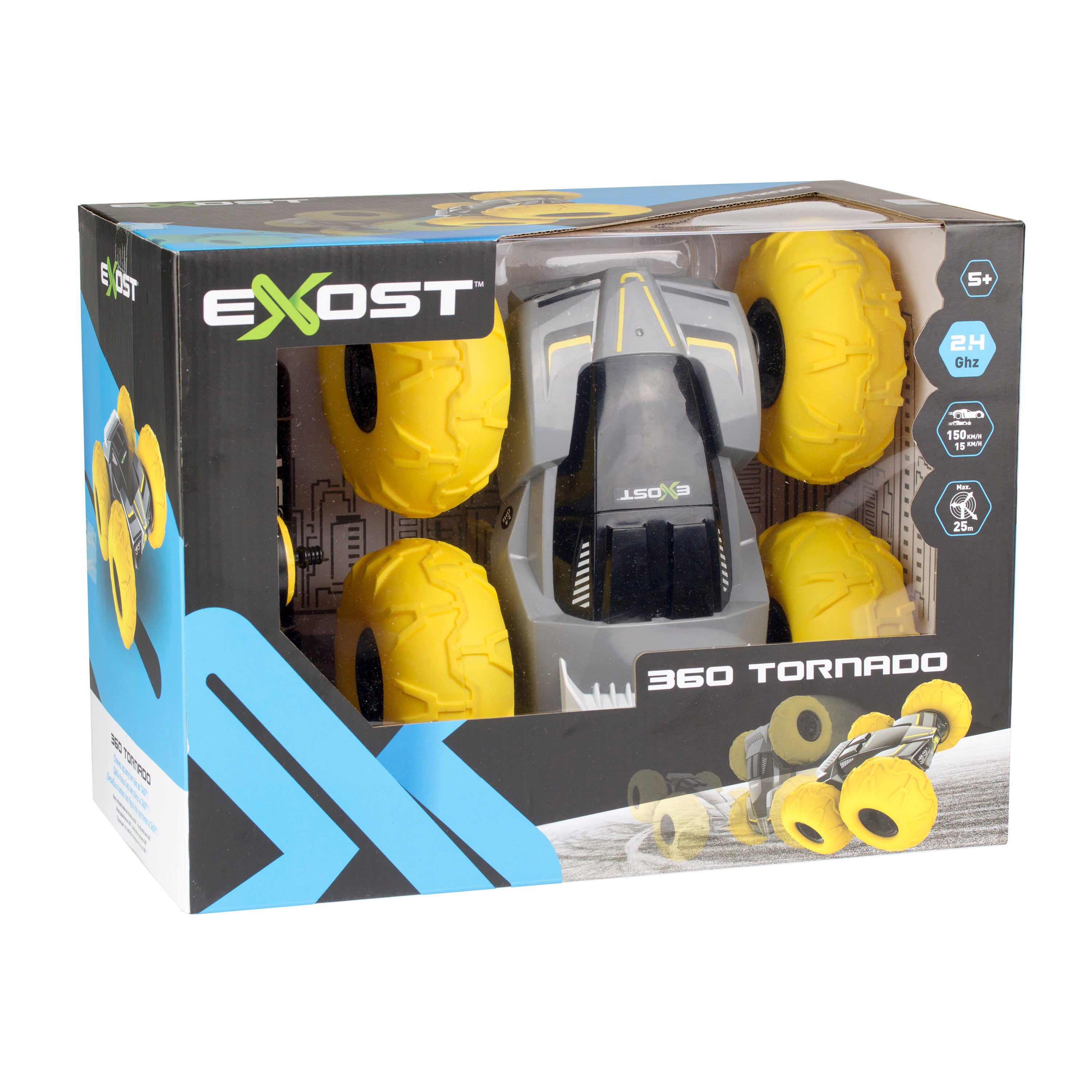 Alternative view of EXOST 360 Tornado Remote Control Car - High-Performance Stunts - Yellow