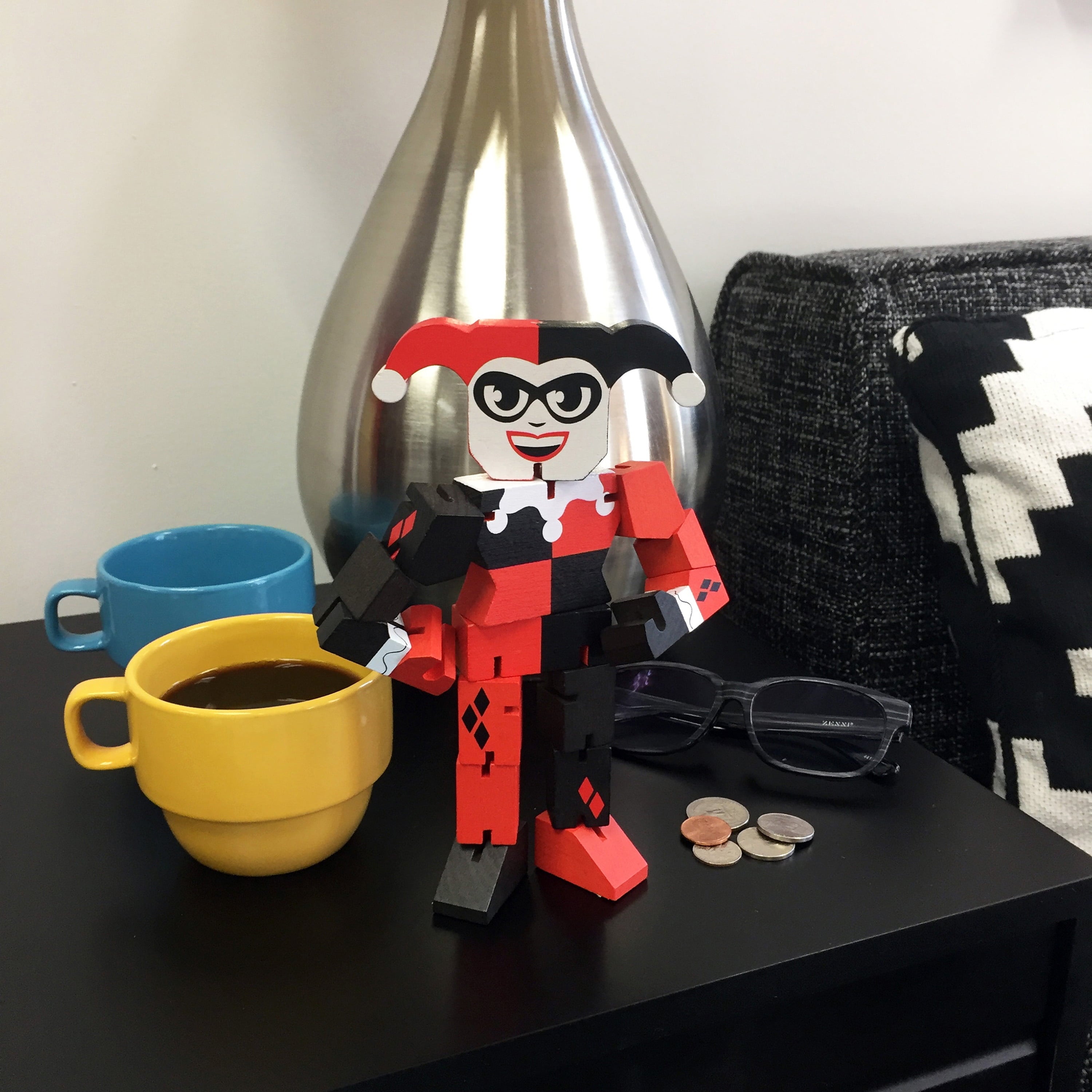 Alternative view of DC Comics Harley Quinn 8 Inch Wood Warriors Action Figure