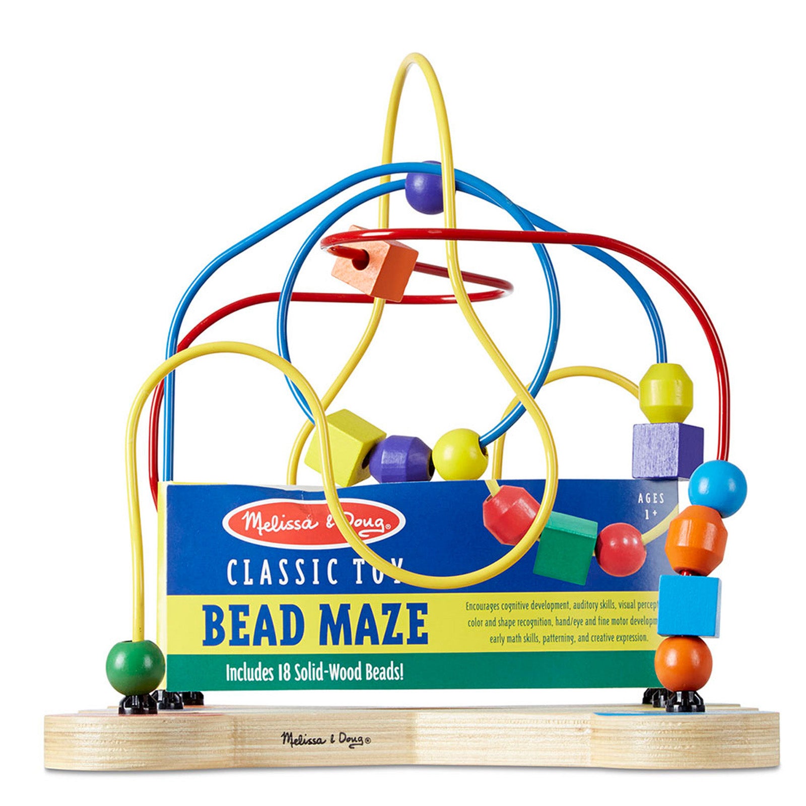 Alternative view of Melissa & Doug Classic Wooden Bead Maze - Educational Toy for Toddlers