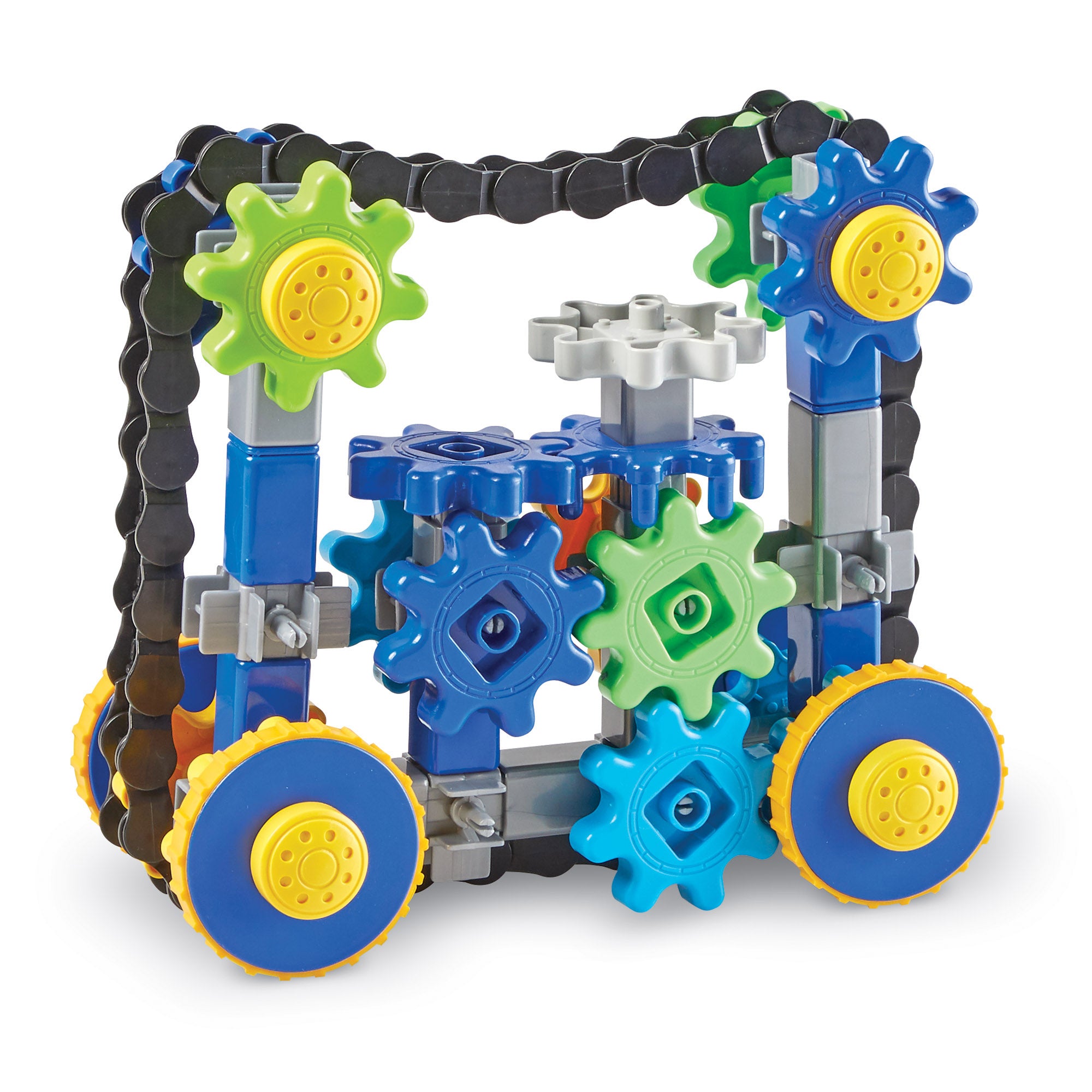 Alternative view of Learning Resources Gears! Gears! Gears! 108-Piece Treadmobiles Building Set