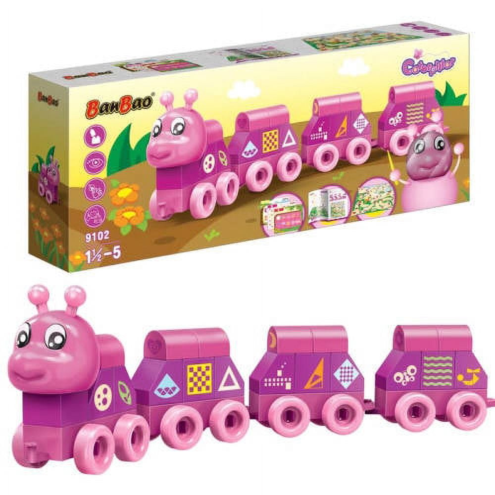 Caterpillar Symbols Building Set - 43 Colored Blocks