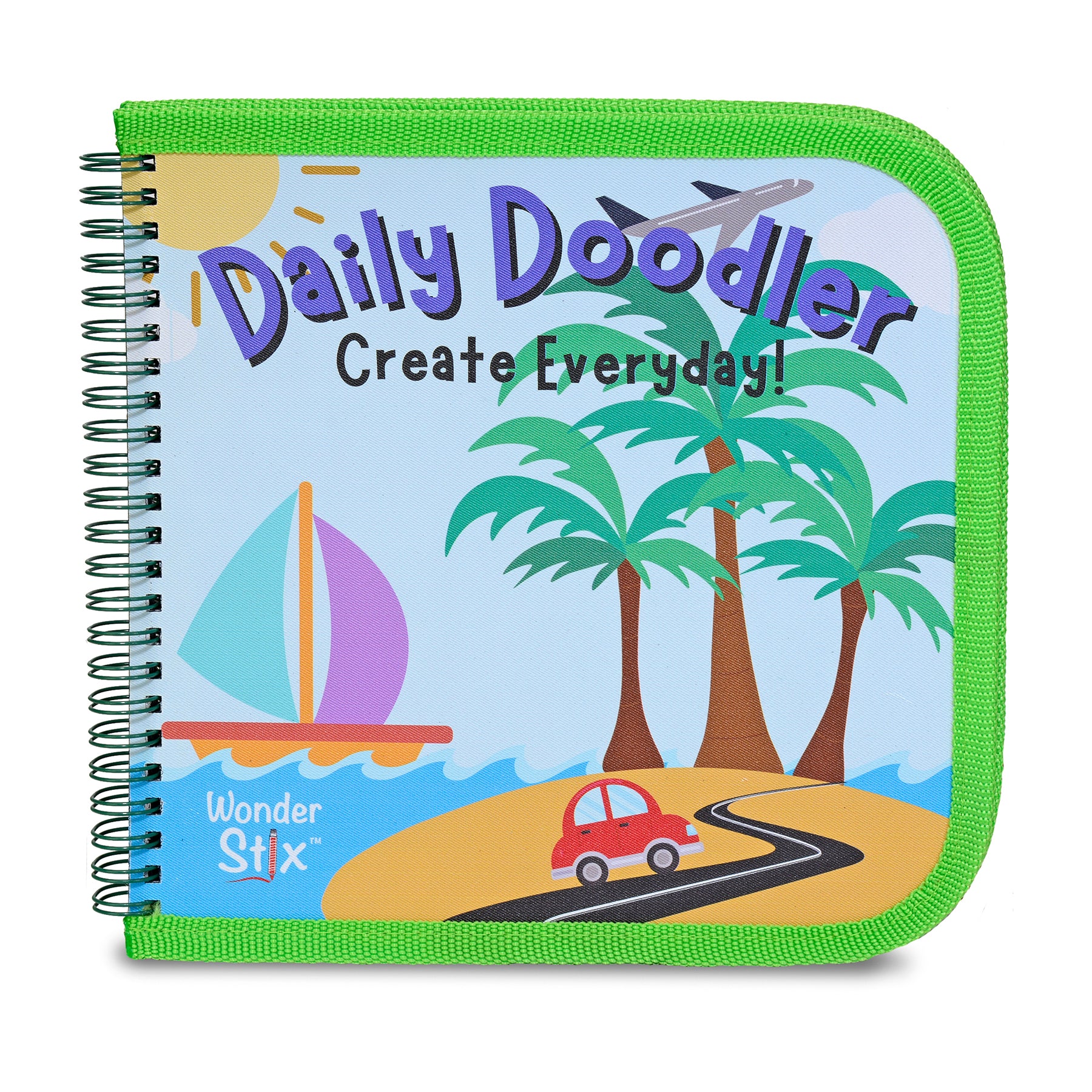 The Pencil Grip Daily Doodler Reusable Activity Book - Travel Cover with 4 Wonder Stix - Image 4