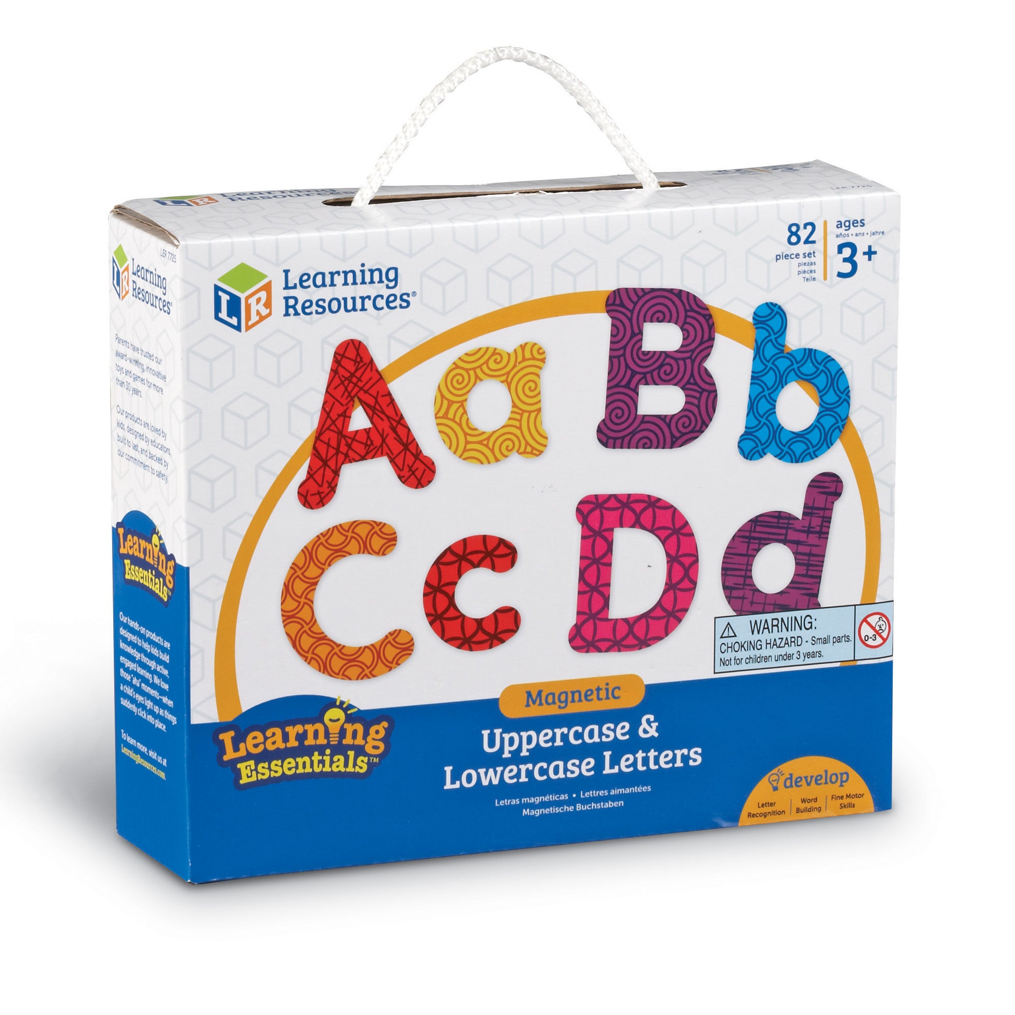 Alternative view of Learning Resources Magnetic Alphabet Set - Uppercase & Lowercase Letters - 82 Pieces