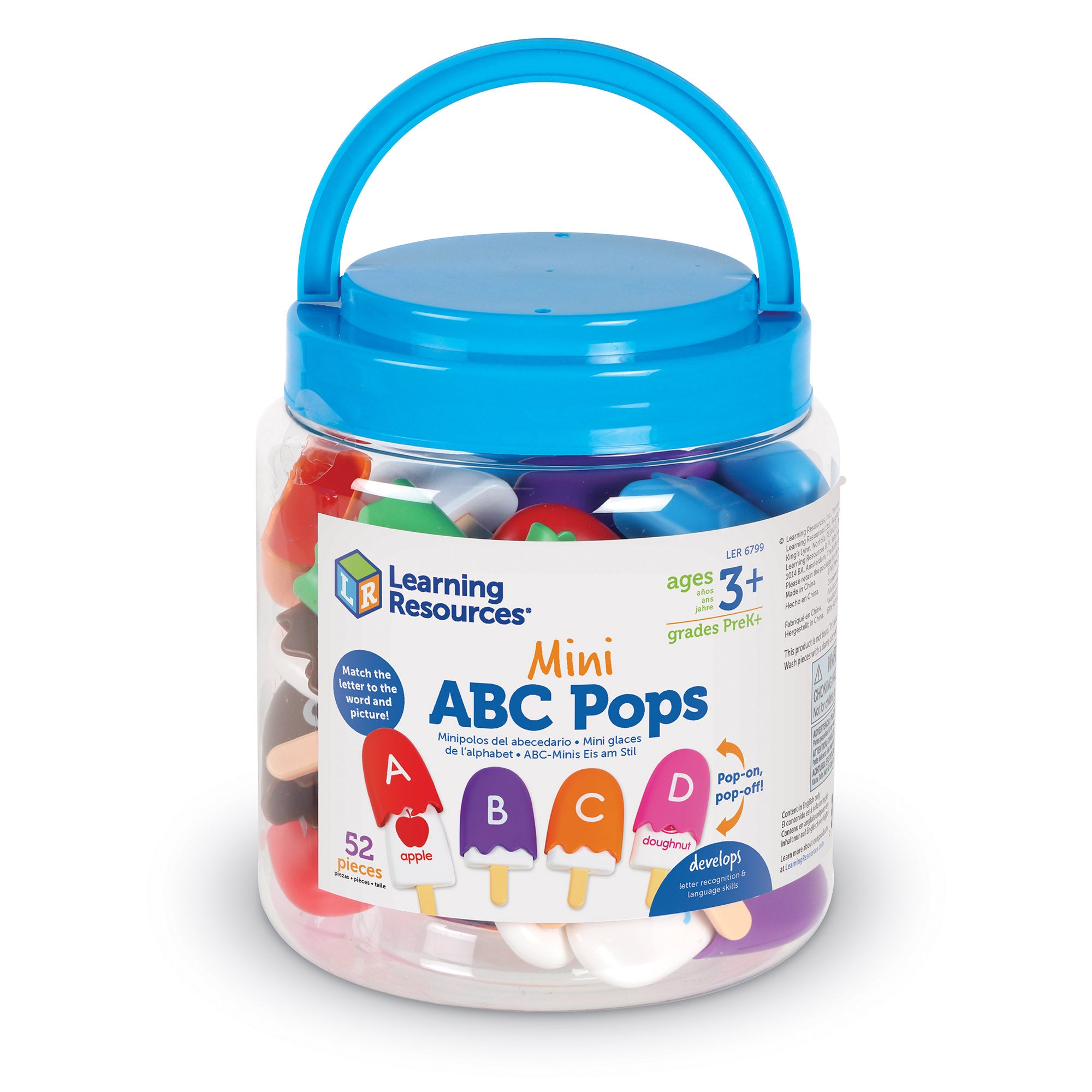 Alternative view of Learning Resources Mini ABC Pops - Alphabet Matching Game
