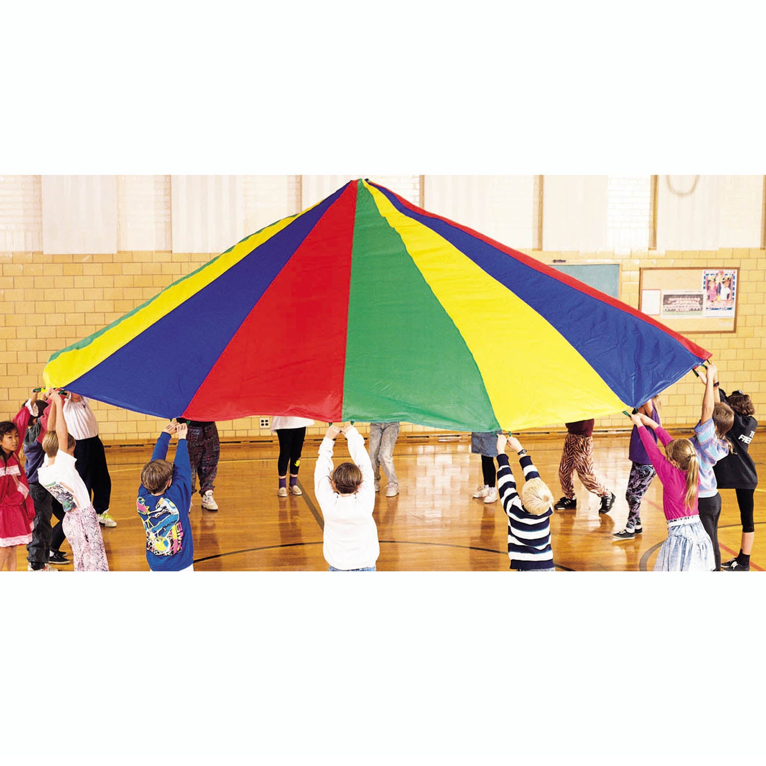 Alternative view of Martin Sports Multi-Colored Nylon Parachute, 20' Diameter with 16 Handles