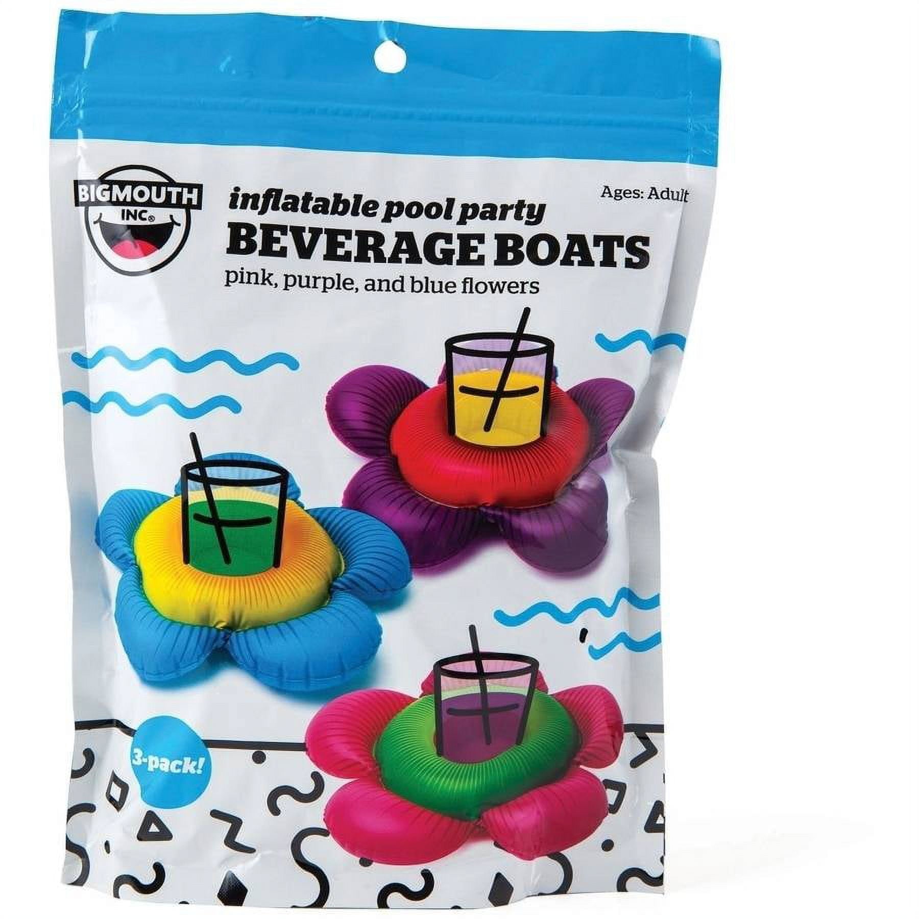 Bigmouth Inc Floral Trio Inflatable Drink Holders