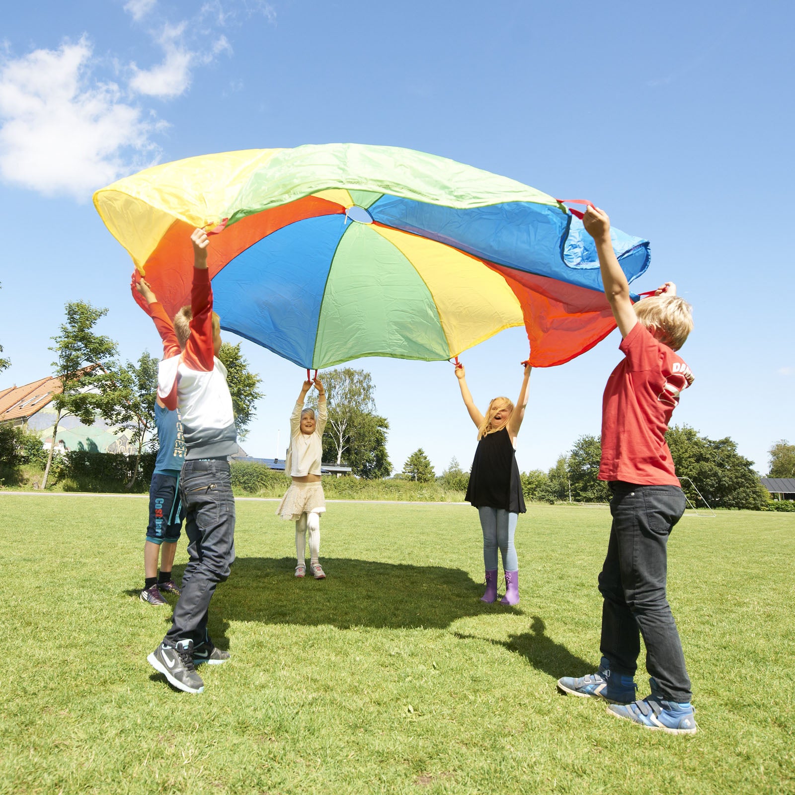 Alternative view of GONGE 20' Multi-Size Outdoor Play Parachute for Physical Education and Group Games