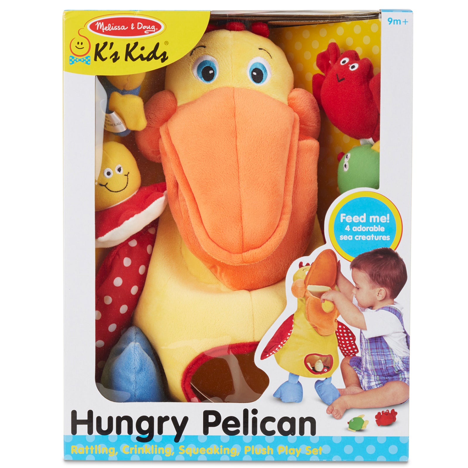 Alternative view of Melissa & Doug K's Kids Hungry Pelican Plush Learning Toy