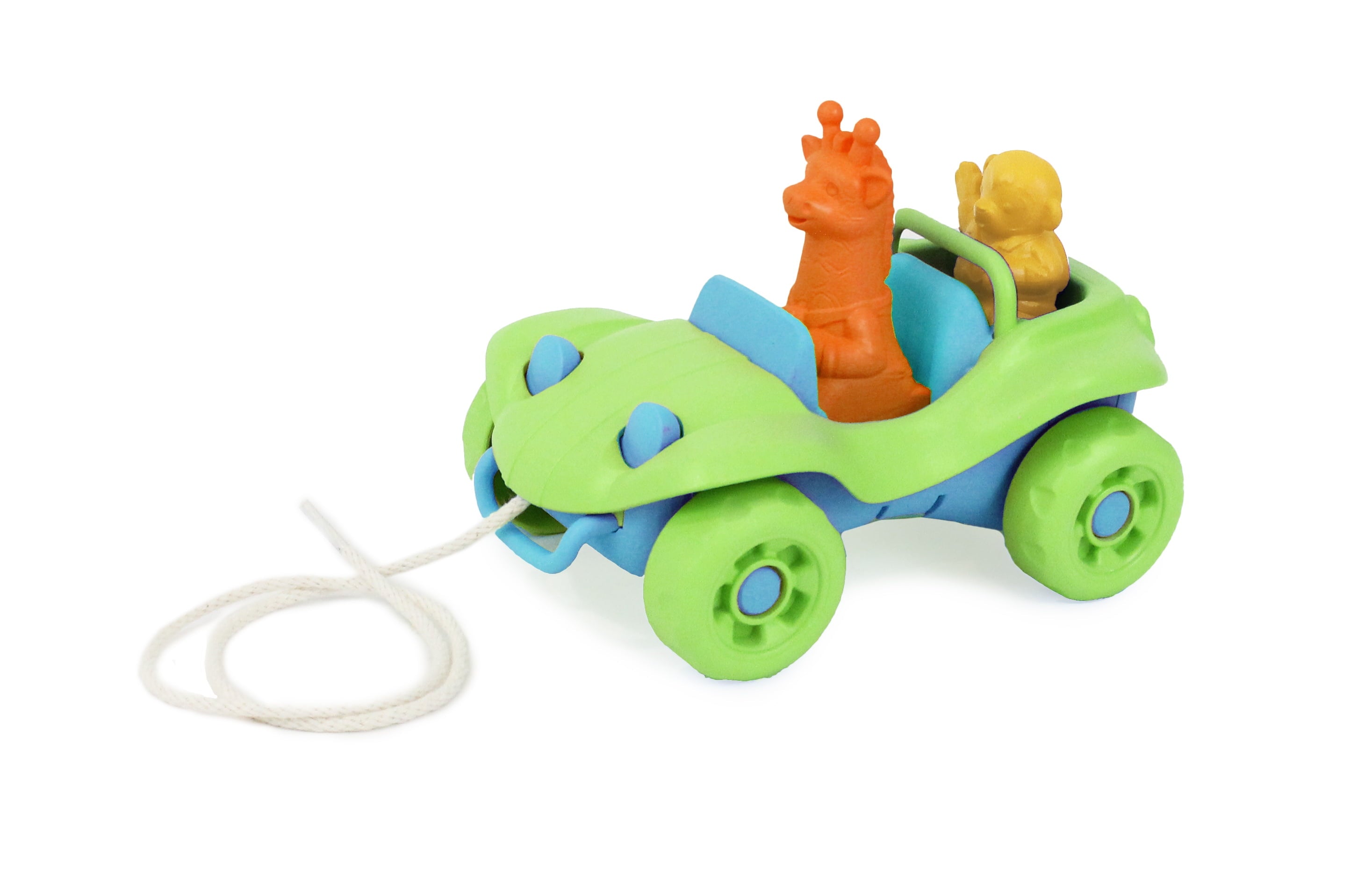 Green Toys Dune Buggy Pull Toy – Jungle Adventure Edition