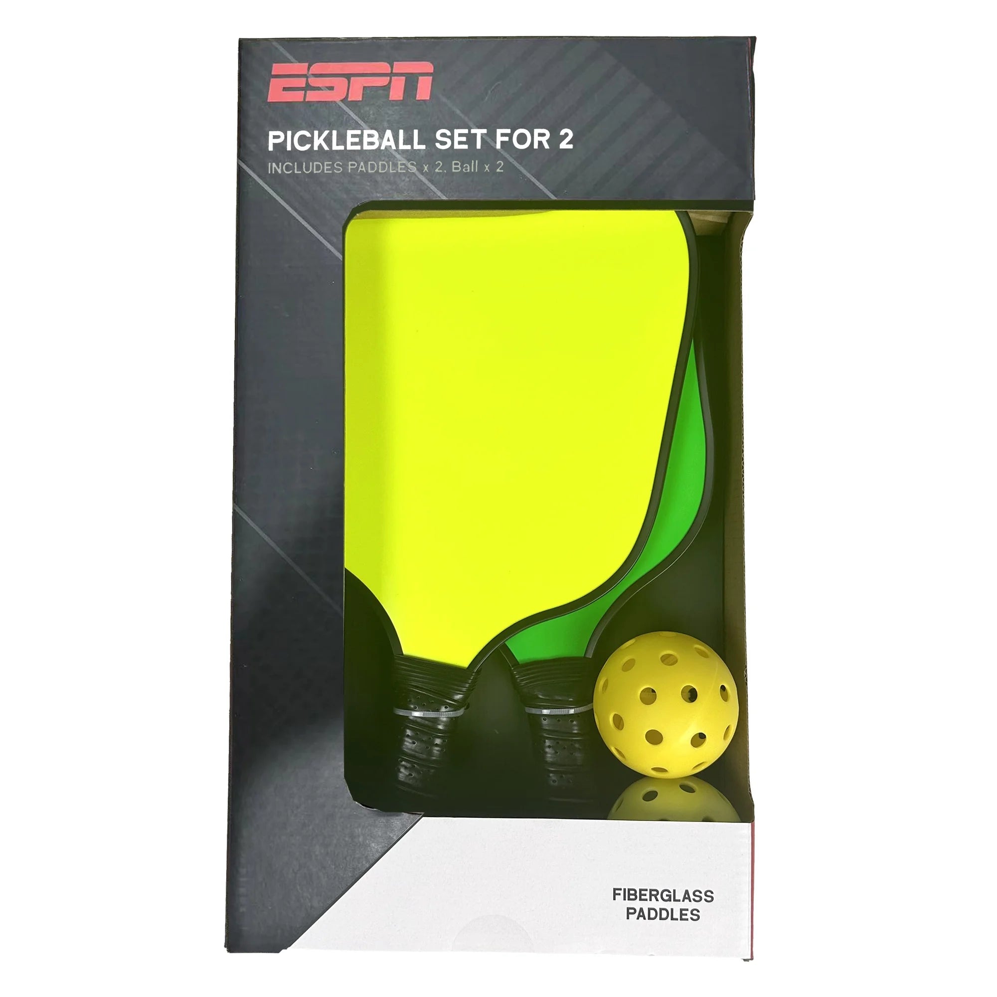 Alternative view of Neon Pickleball Set – Flashy Fun with 2 Neon Paddles and Balls