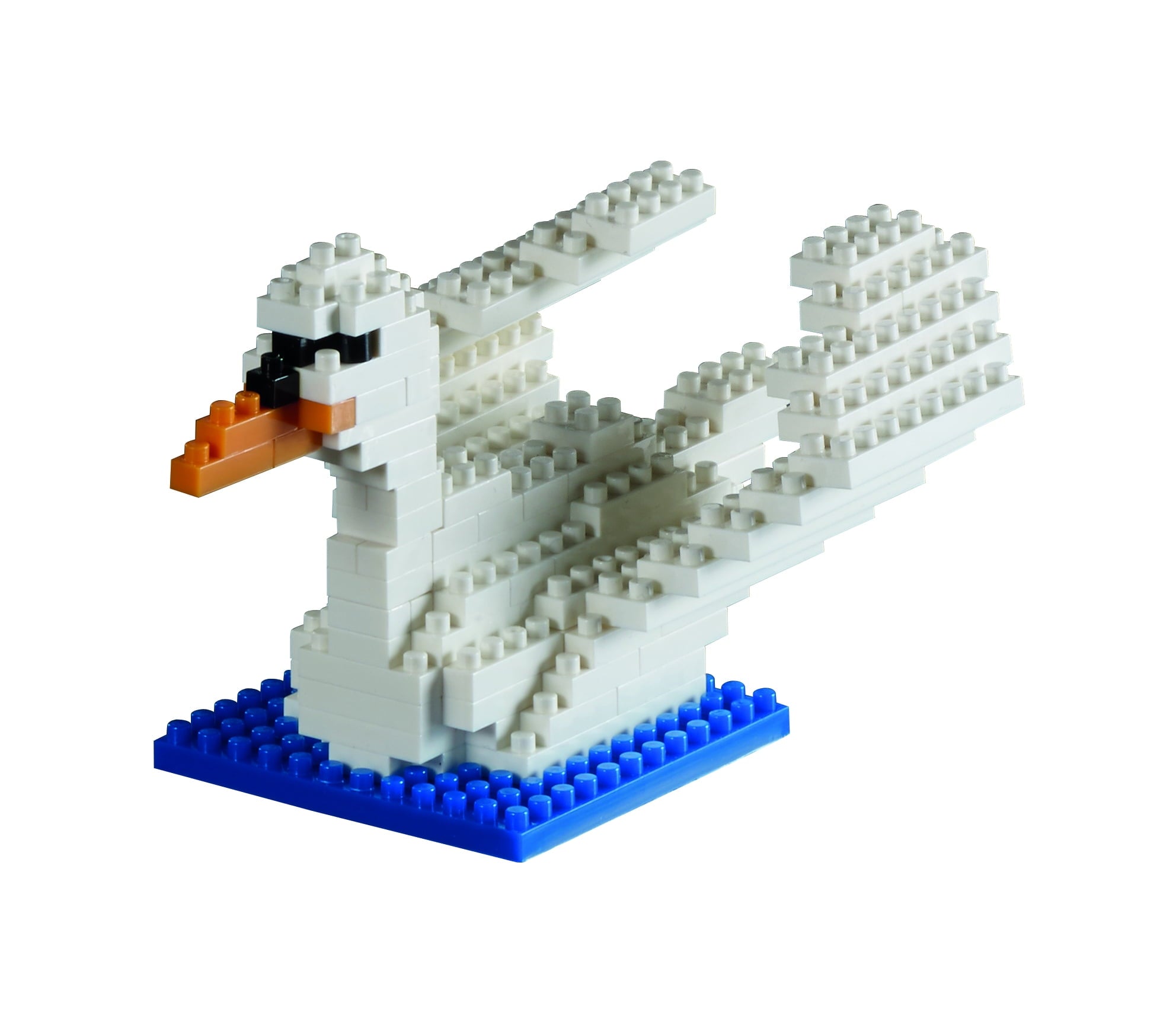 Brixies Colorful Swan Micro-Sized Building Block Set - 119 Pieces