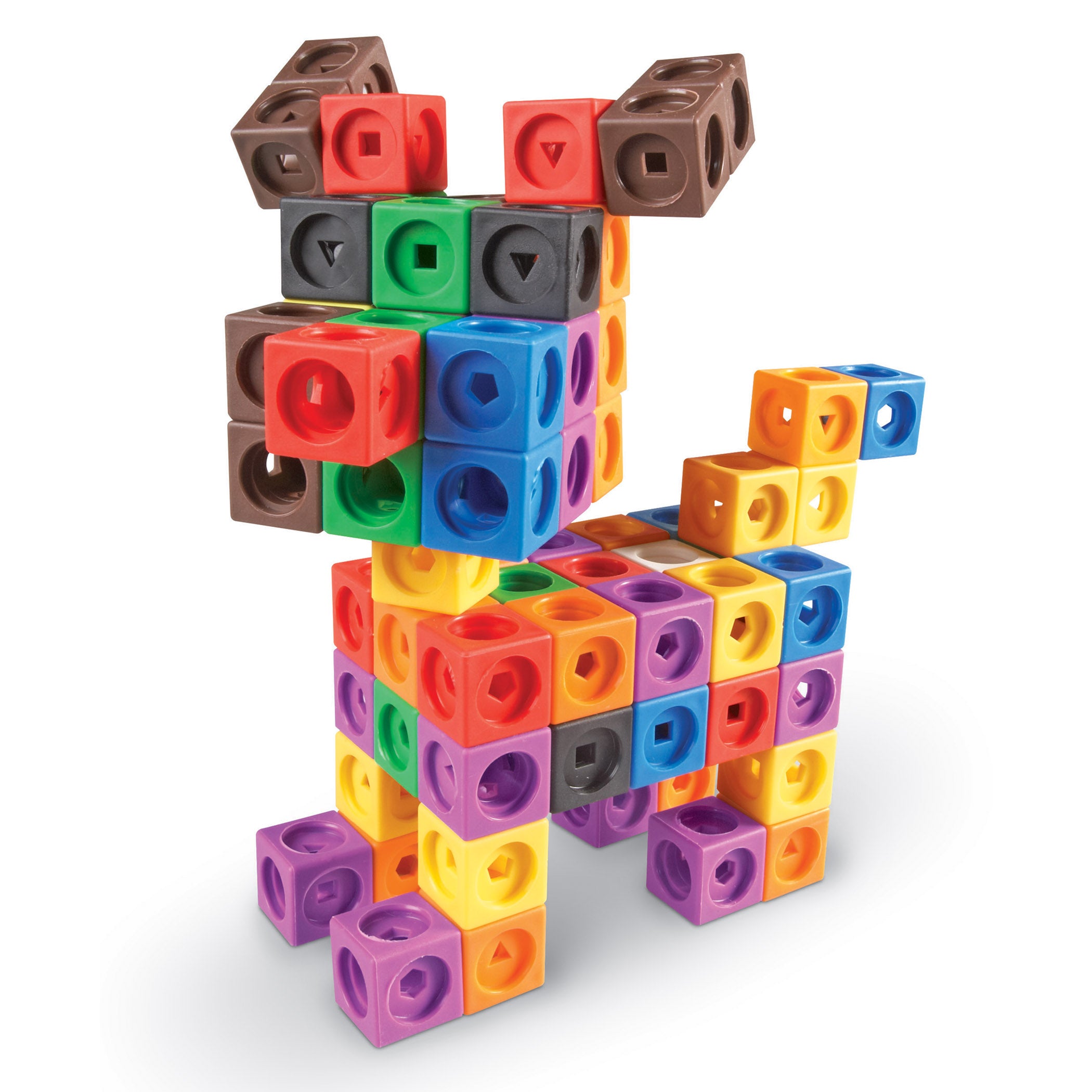 Alternative view of Learning Resources Mathlink Cube Big Builders, 200-Piece Set
