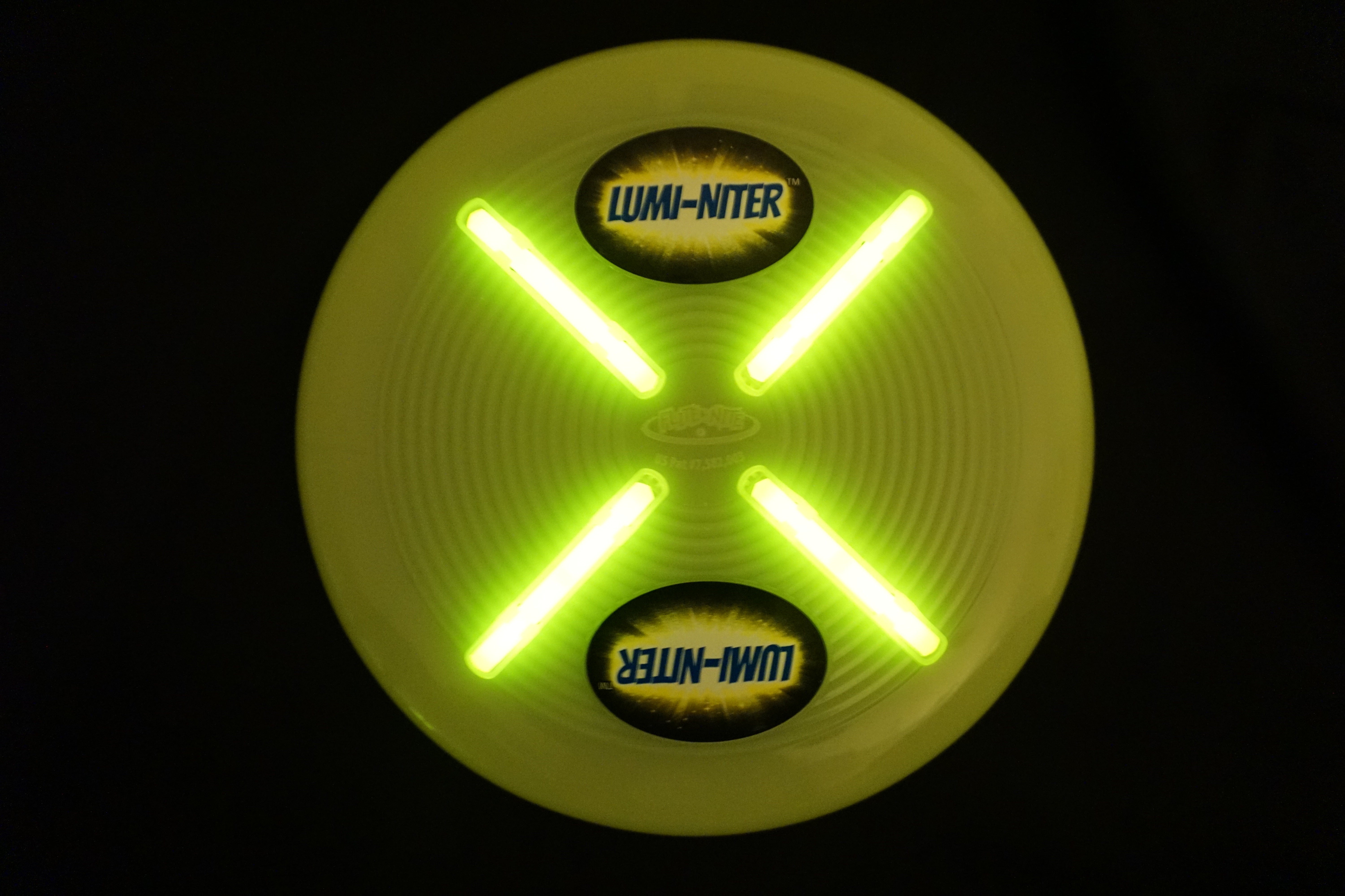 Lumi-niter Glow Disc Kit - Yellow, Waterproof Floating Frisbee
