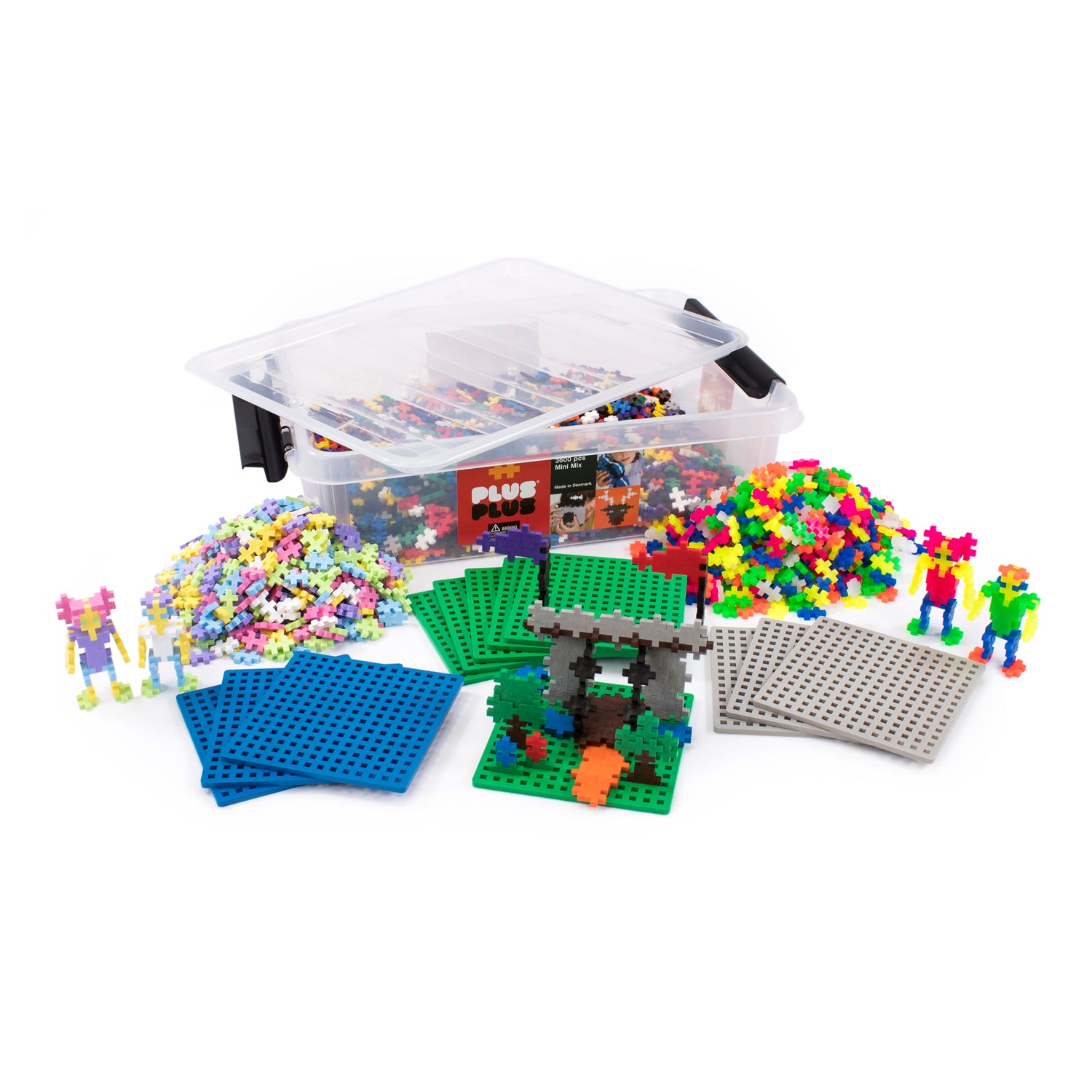 Alternative view of Plus-Plus School Set - 3600 Pieces in Basic, Neon, & Pastel Colors