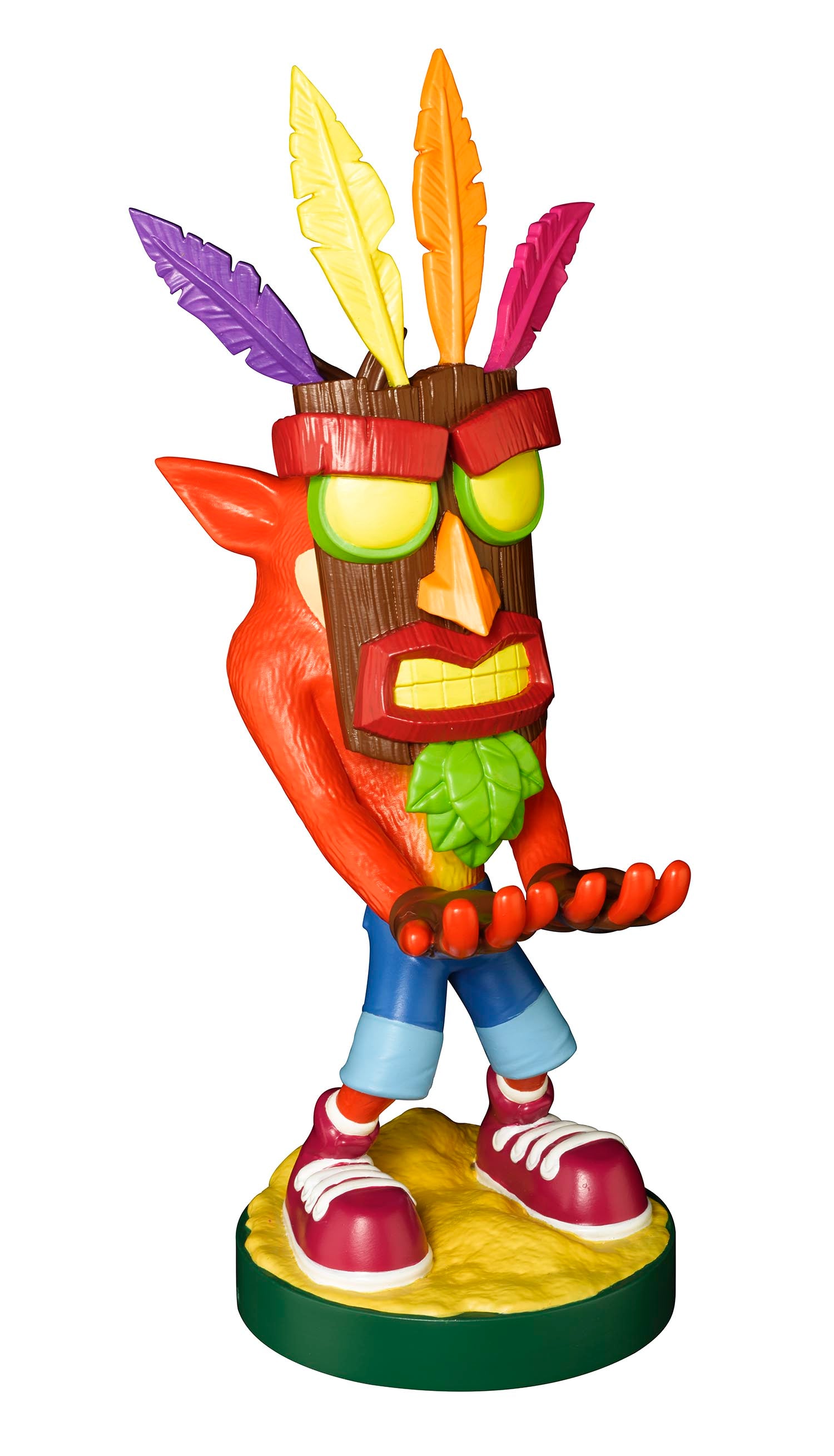 Exquisite Gaming Crash Bandicoot: Aku Aku Phone and Controller Stand - Image 5