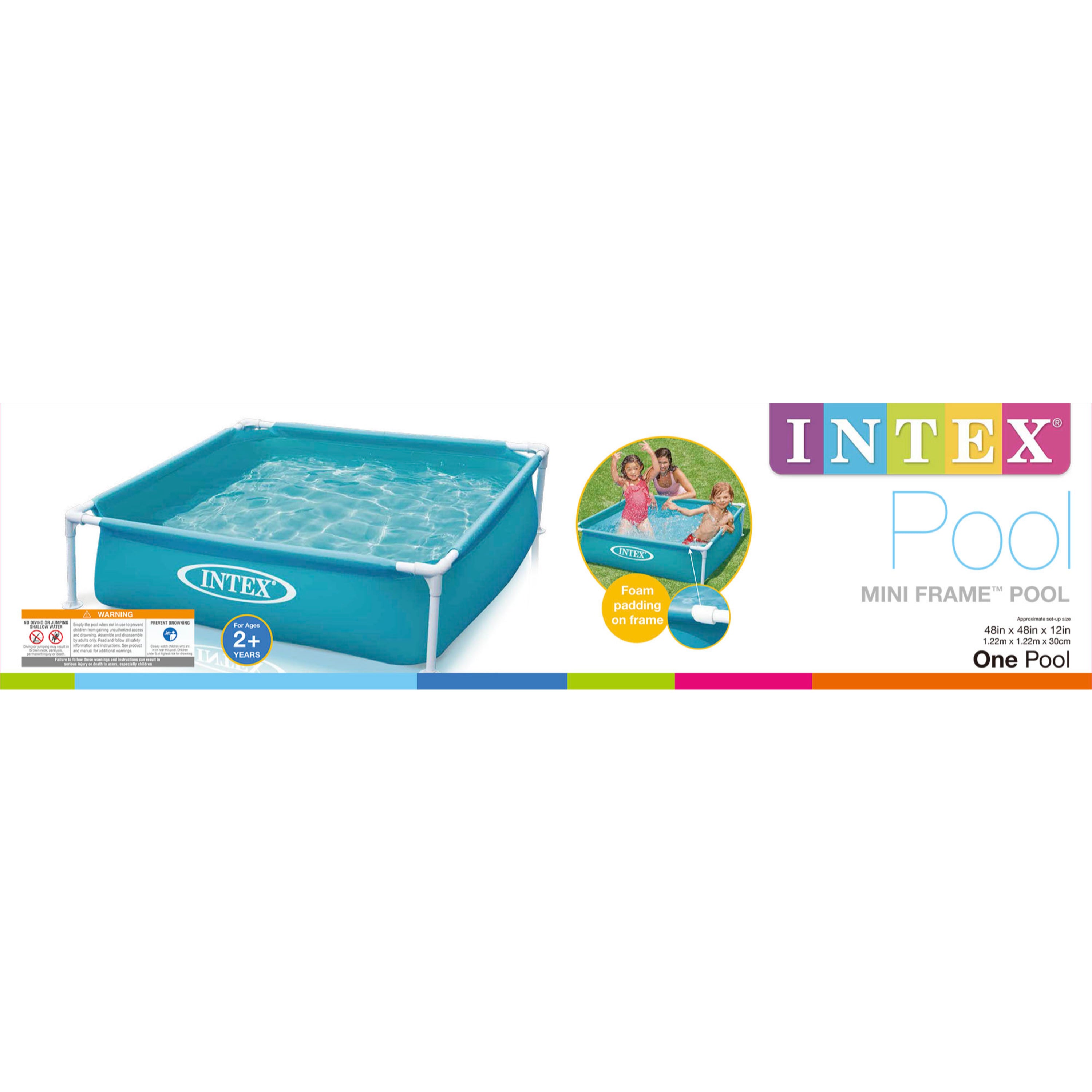 Alternative view of Intex Mini Frame Pool, Square Kiddie Splash Pool, 90 Gal