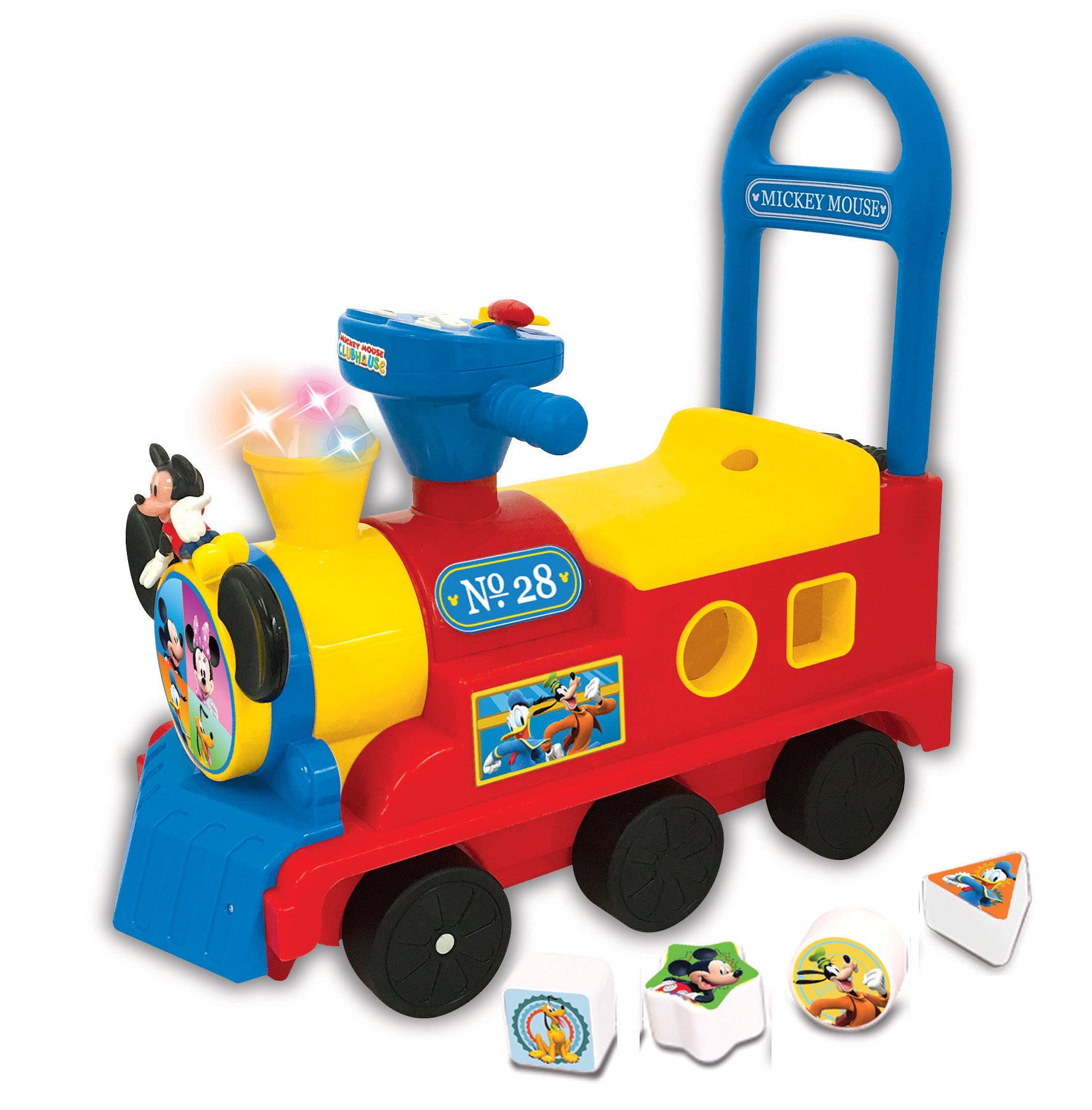 Kiddieland - Mickey Mouse Clubhouse Play n' Sort Activity Train - Ride-On