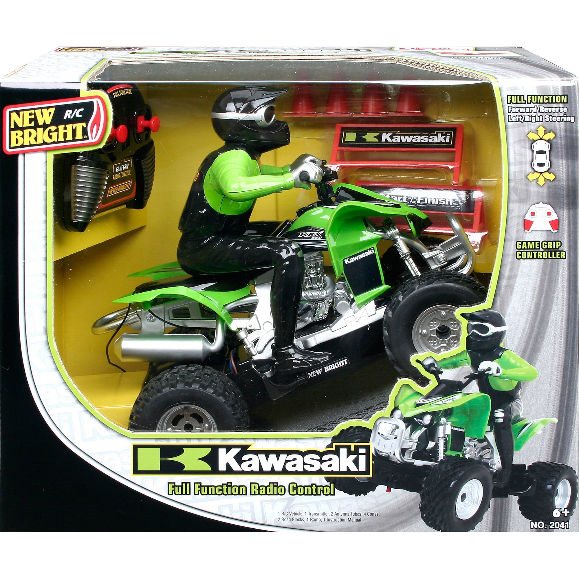 New Bright Radio Control Kawasaki KFX 450 ATV - Green