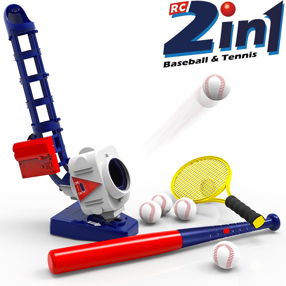 Alternative view of iPlay iLearn 2-in-1 Baseball & Tennis Pitching Machine Sports Set
