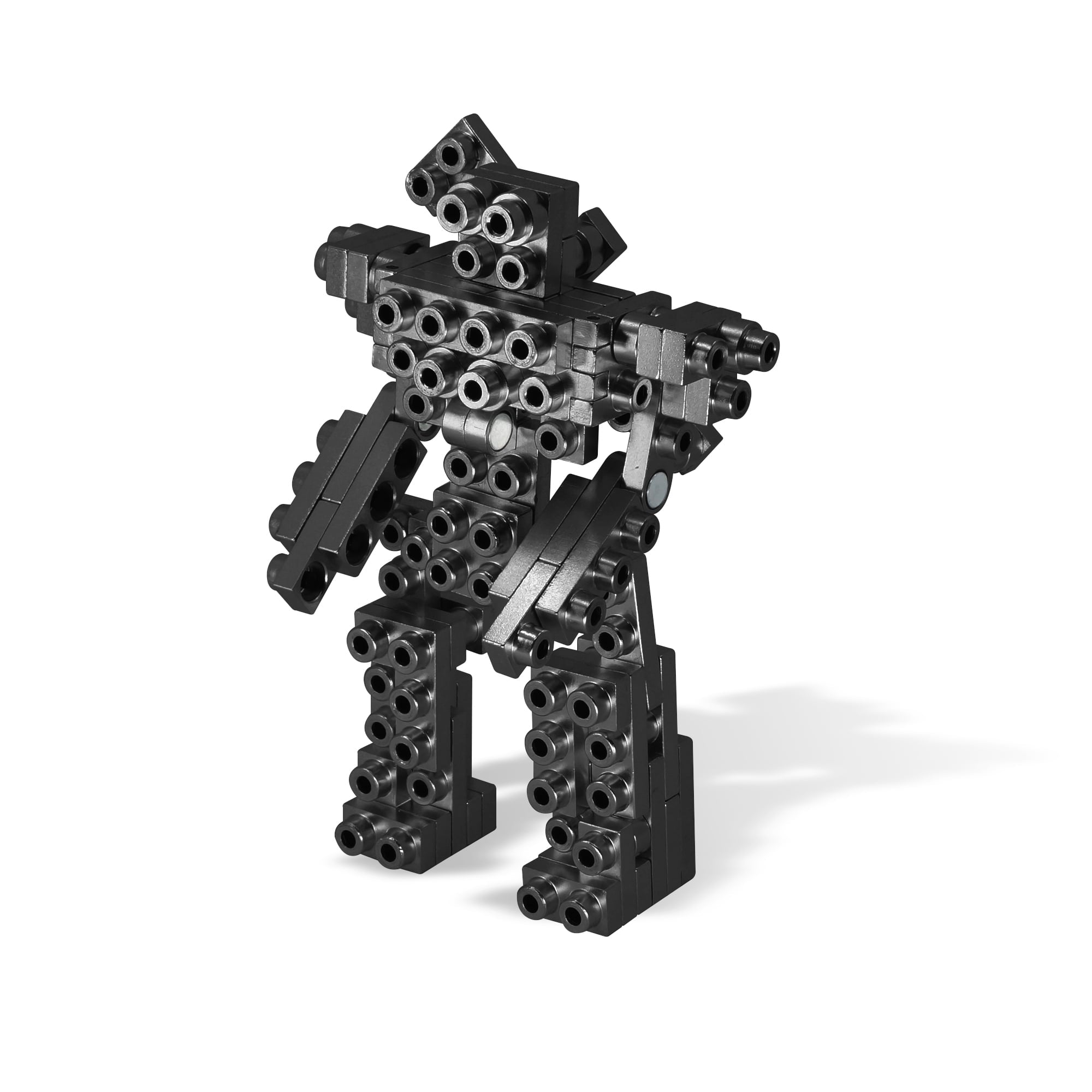 Metomics Mind3 Cube Set - Charcoal Aluminum Construction Puzzle - 69 pc