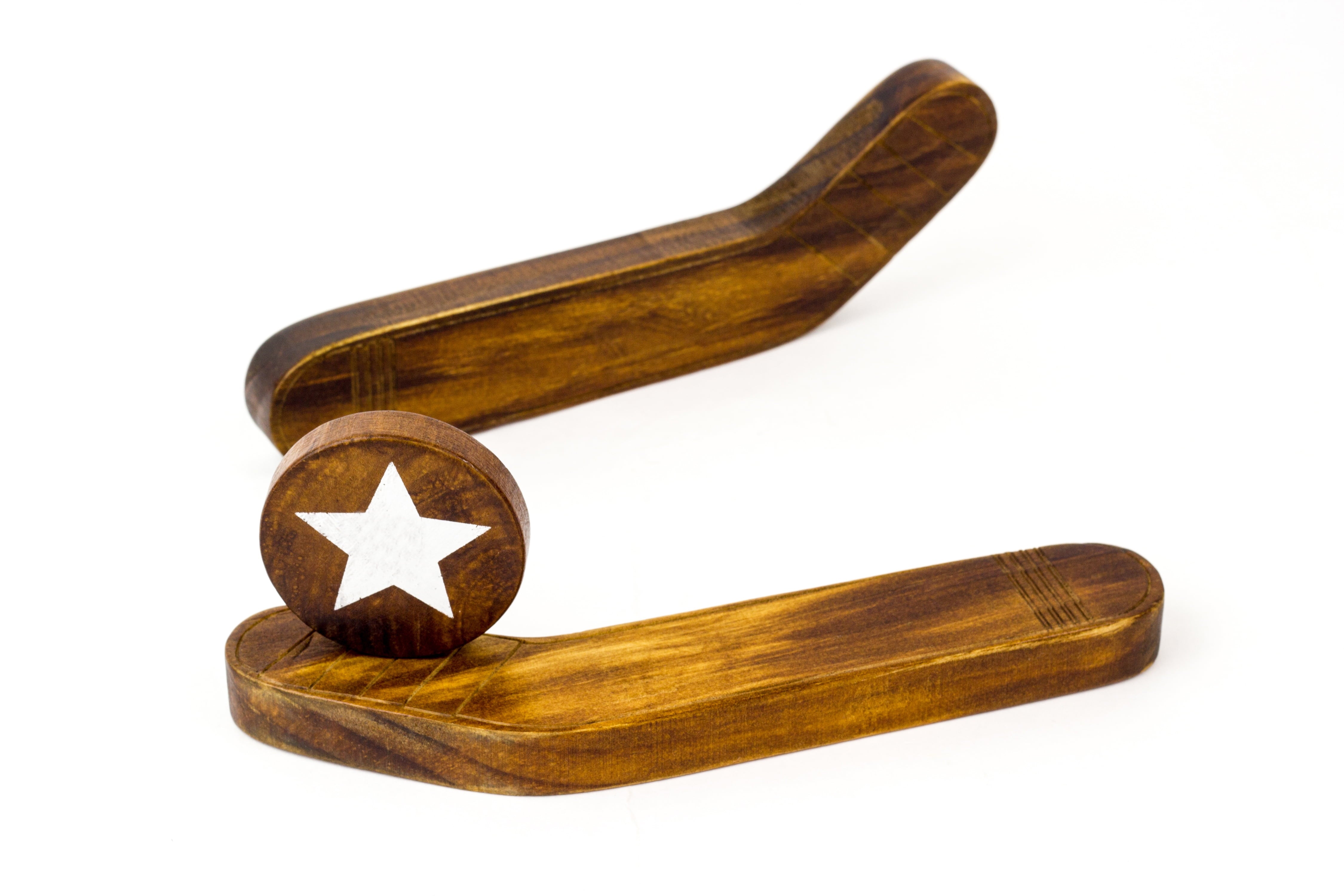 Alternative view of Professor Puzzle Wooden Table Hockey Game - 2 Player