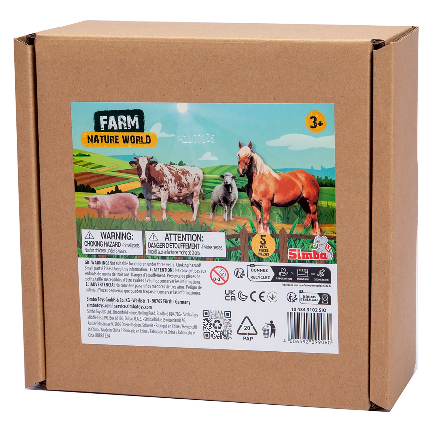 Alternative view of Simba Toys Colorful Farm Animals Playset - Miniature Figurines for Kids 3+