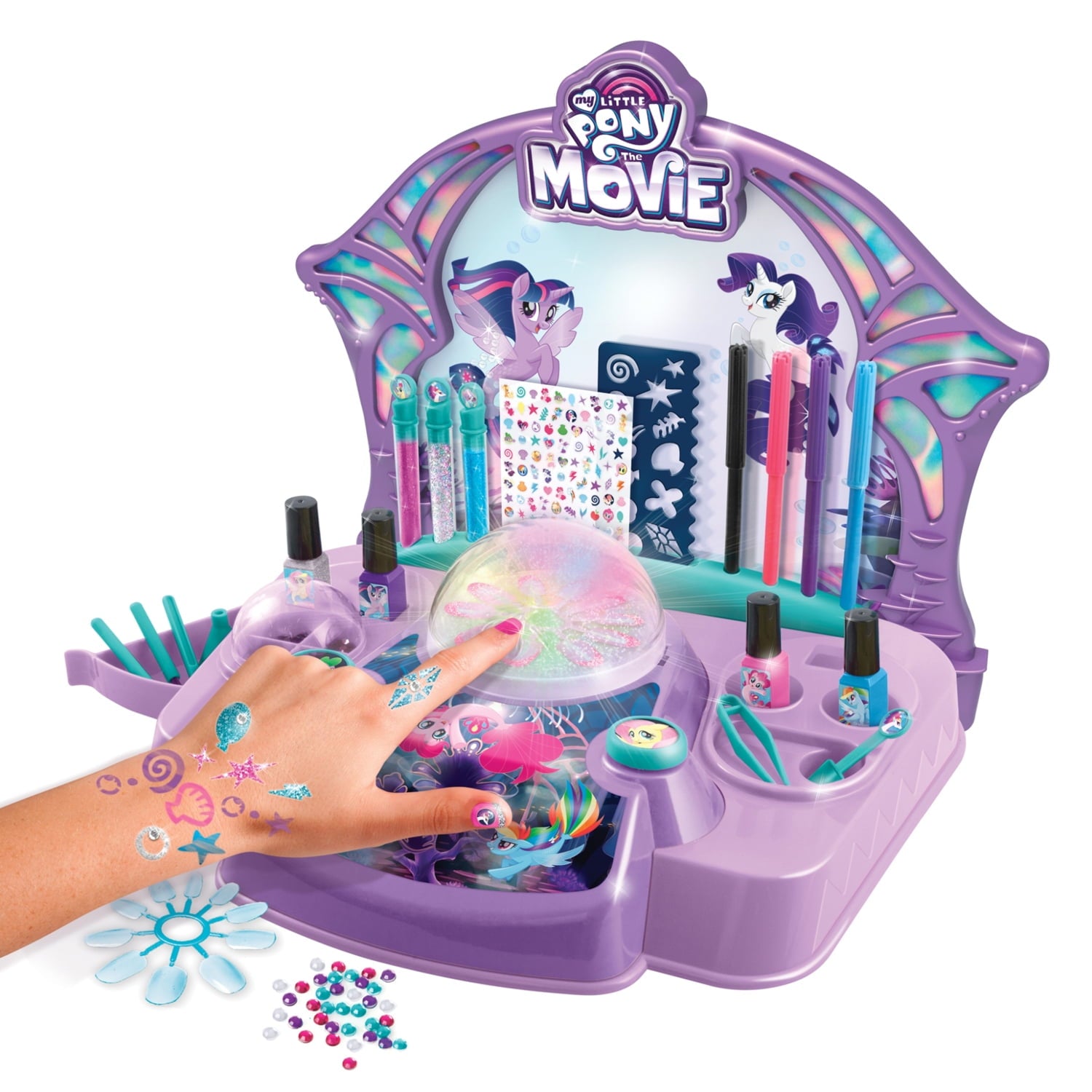 My Little Pony Glitter Dome Nail Salon Kit - Multi - Image 2