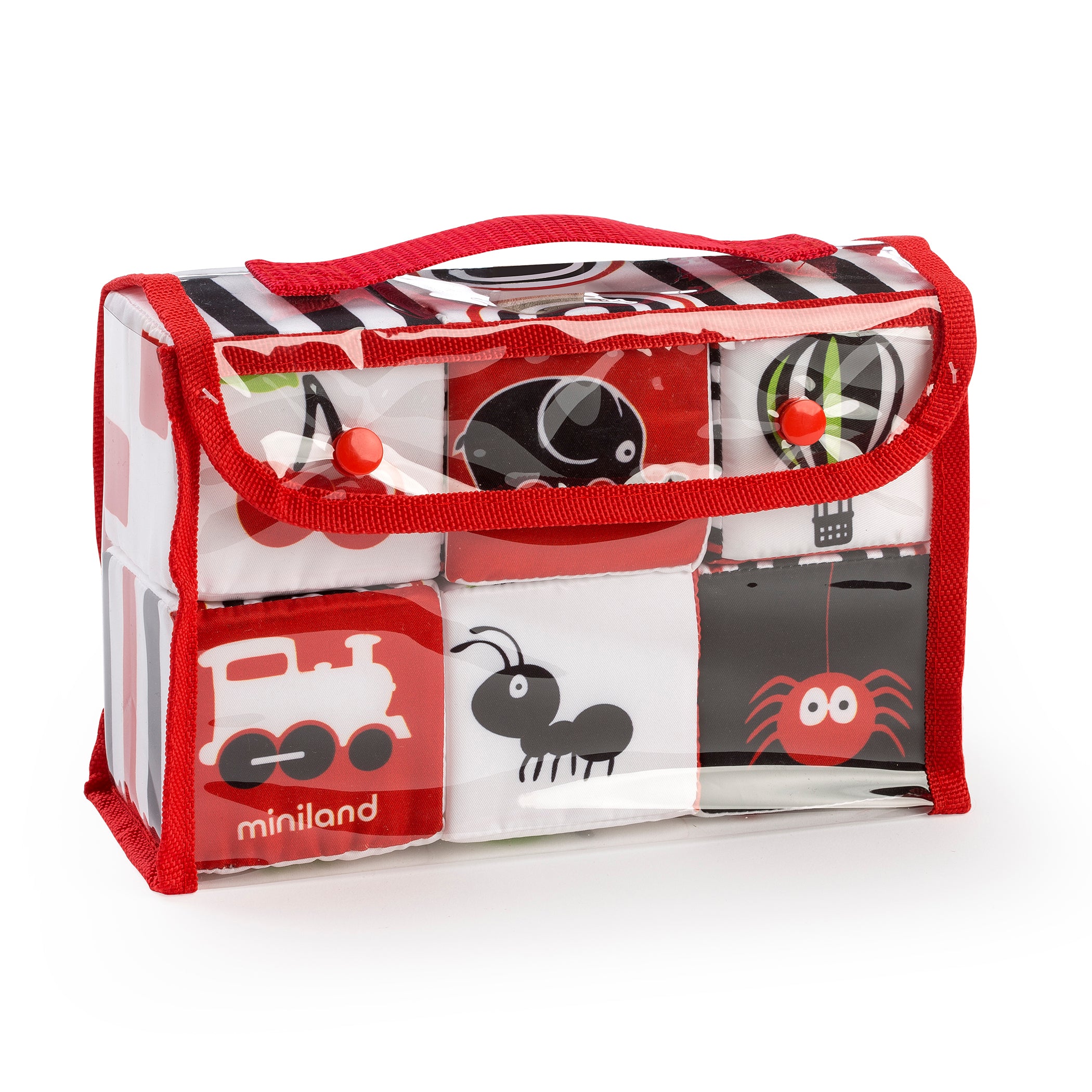 Alternative view of Miniland Educational First Senses - 6 Soft Pattern Cubes Set