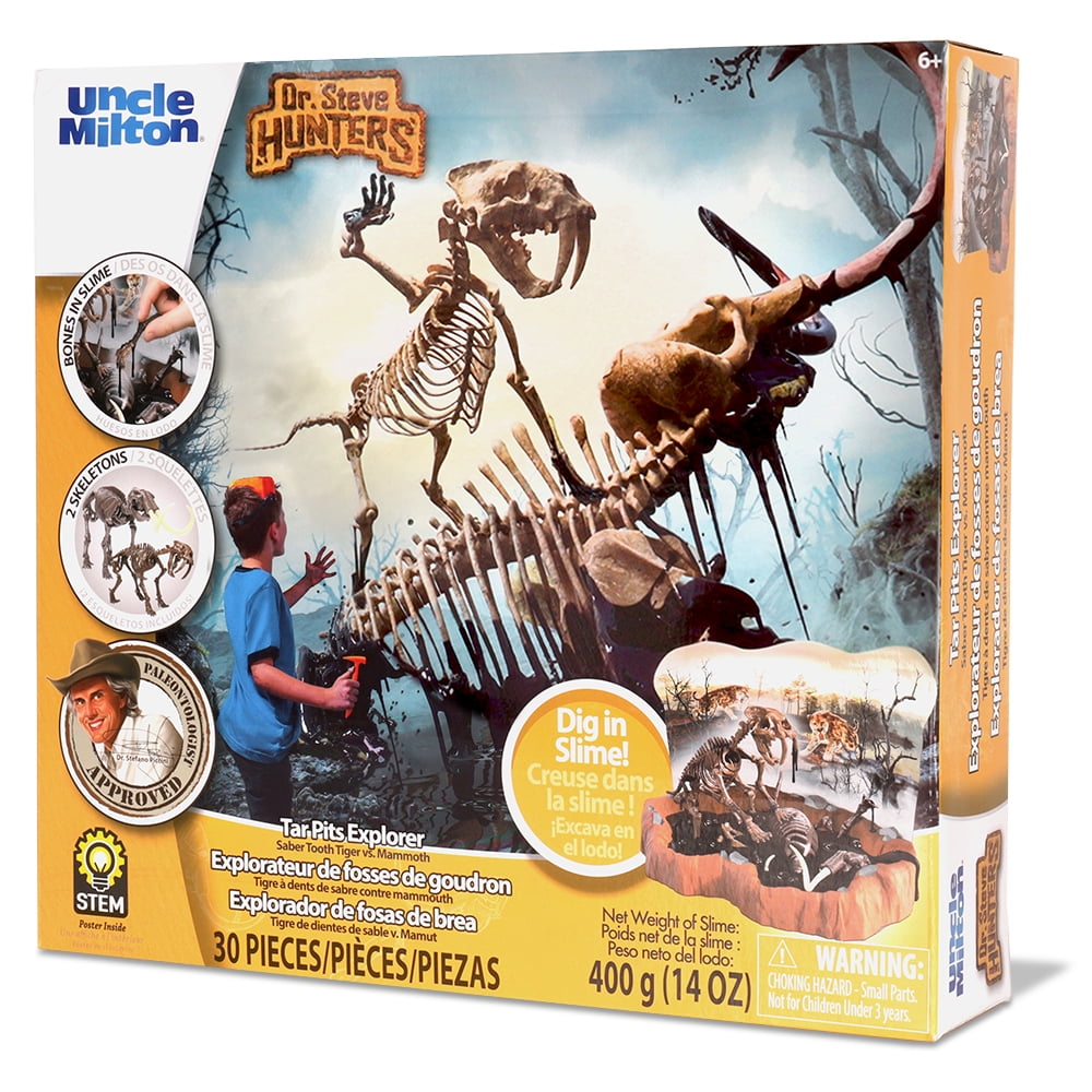 Dr. Steve's Ice Age Explorer Slime Dig Kit – Sabertooth & Mammoth
