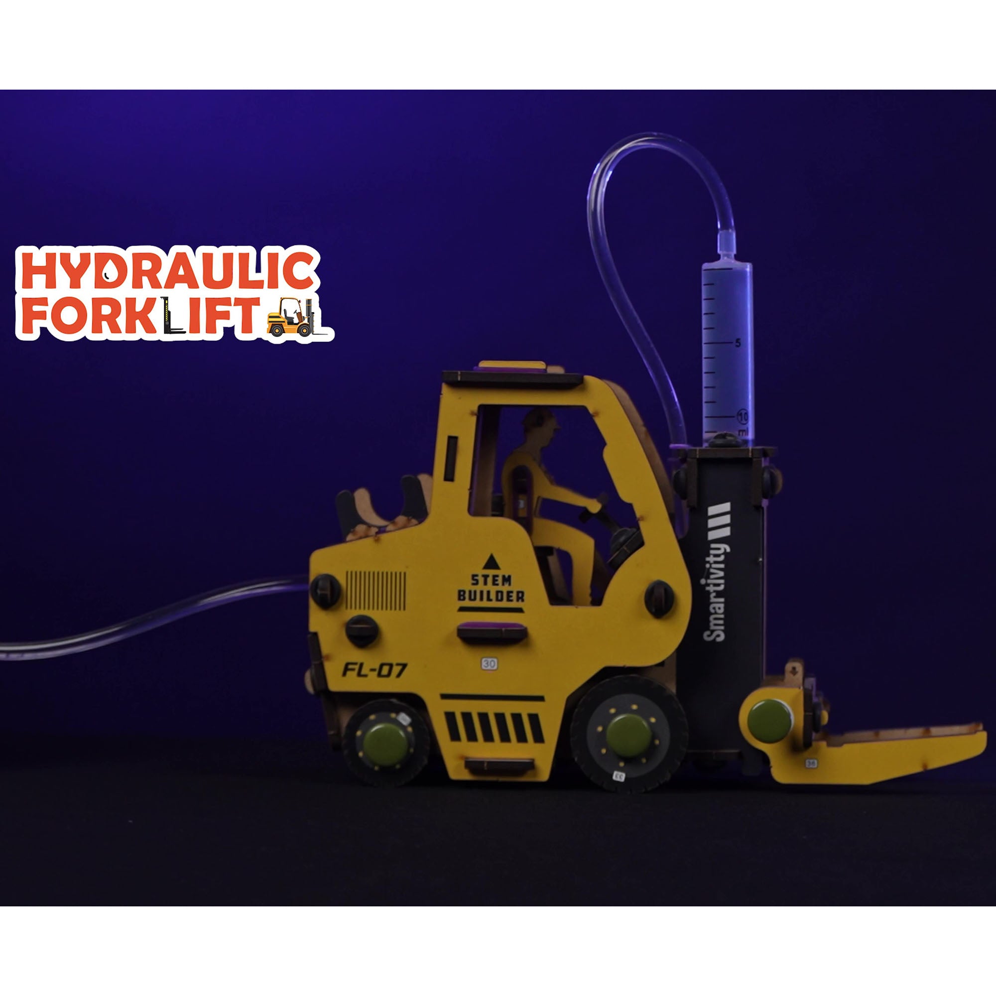 Smartivity Hydraulic Forklift - STEM DIY Science Kit for Kids - Image 5