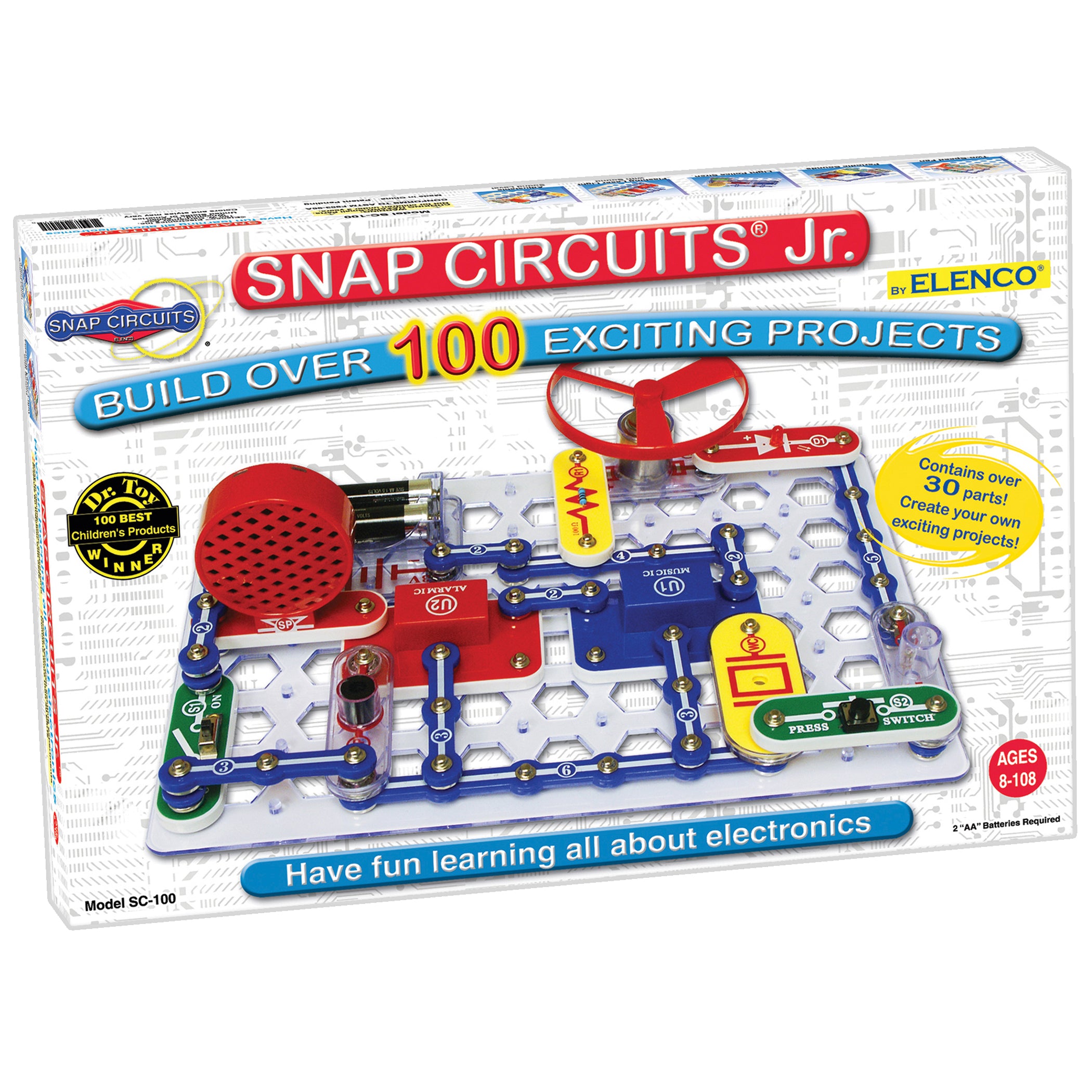 Snap Circuits Jr. by Elenco - 100 Exciting STEM Projects for Kids
