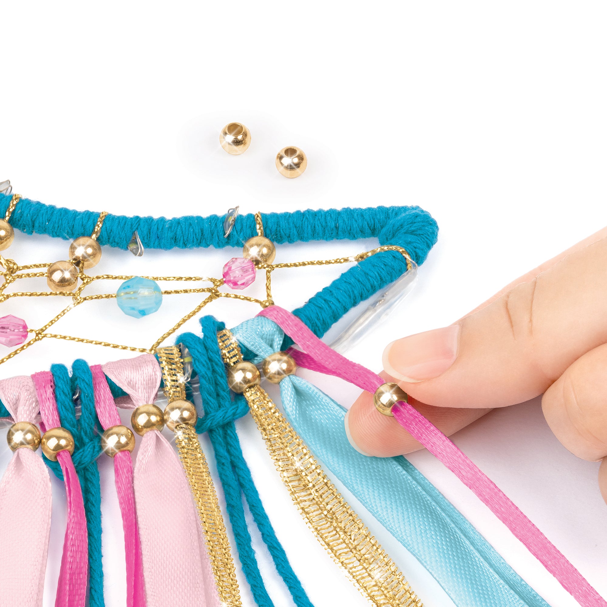 Make It Real Lunar Dream Catcher DIY Kit - Purple Moonlight Craft Set - Image 5