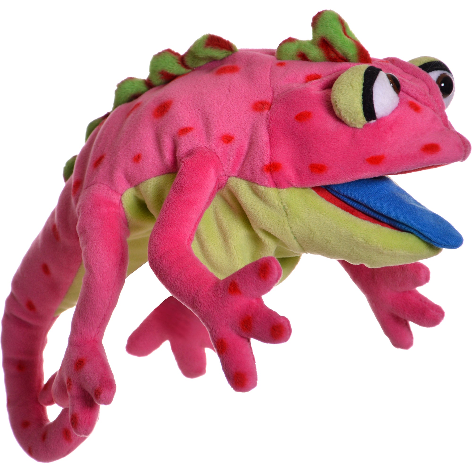 Living Puppets Cammy The Pink Chameleon - 16" Plush Hand Puppet