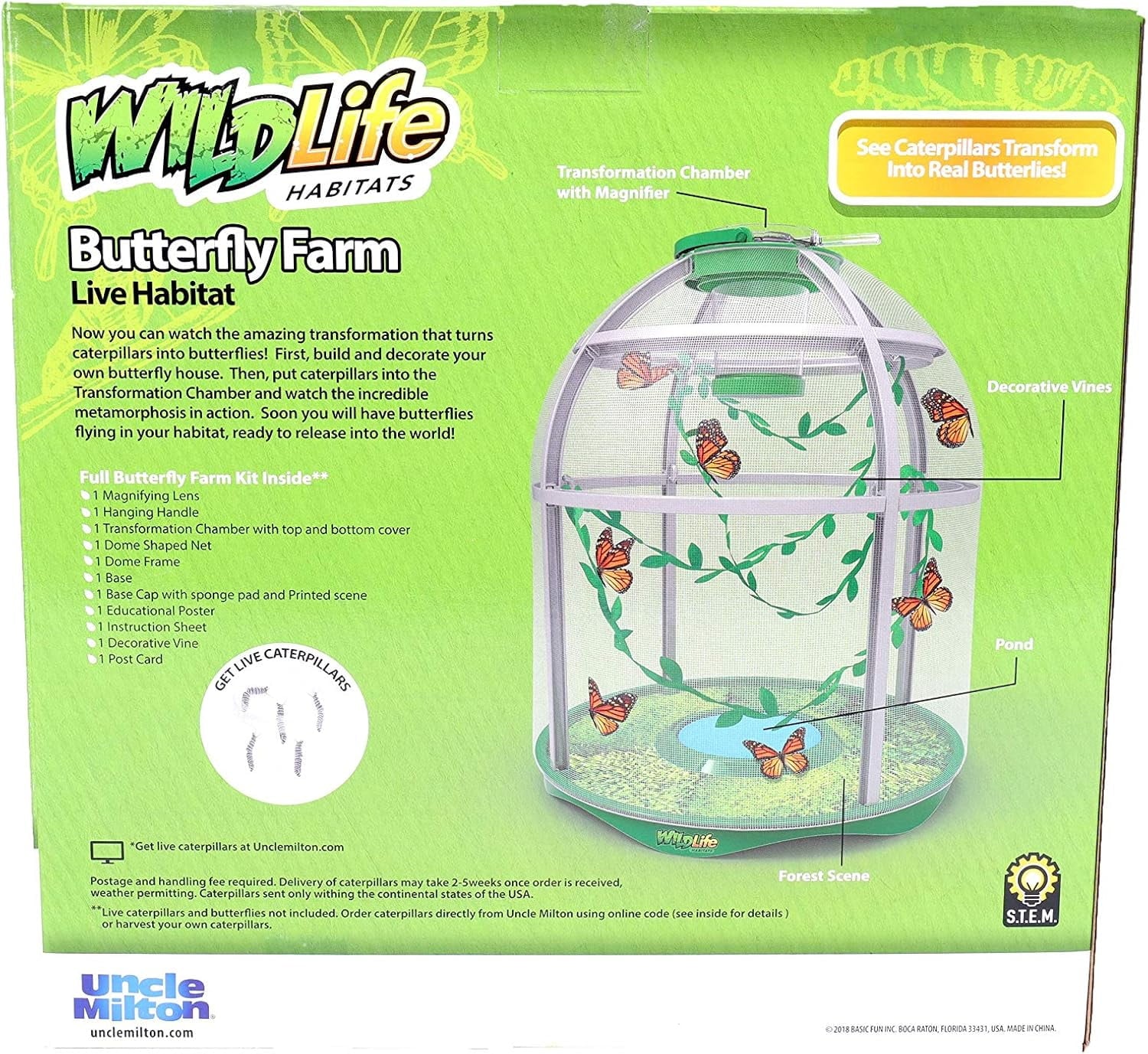 Alternative view of Uncle Milton Butterfly Observing Science Kit