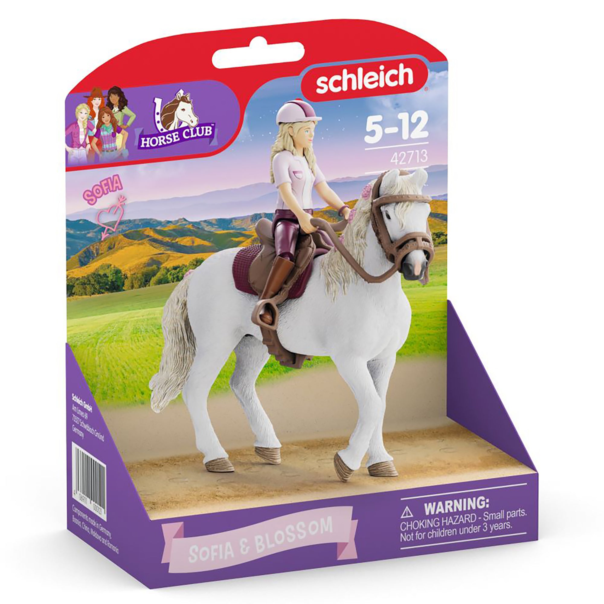 Alternative view of Schleich Horse Club Sofia & Blossom Playset - Articulated Rider, White Mare