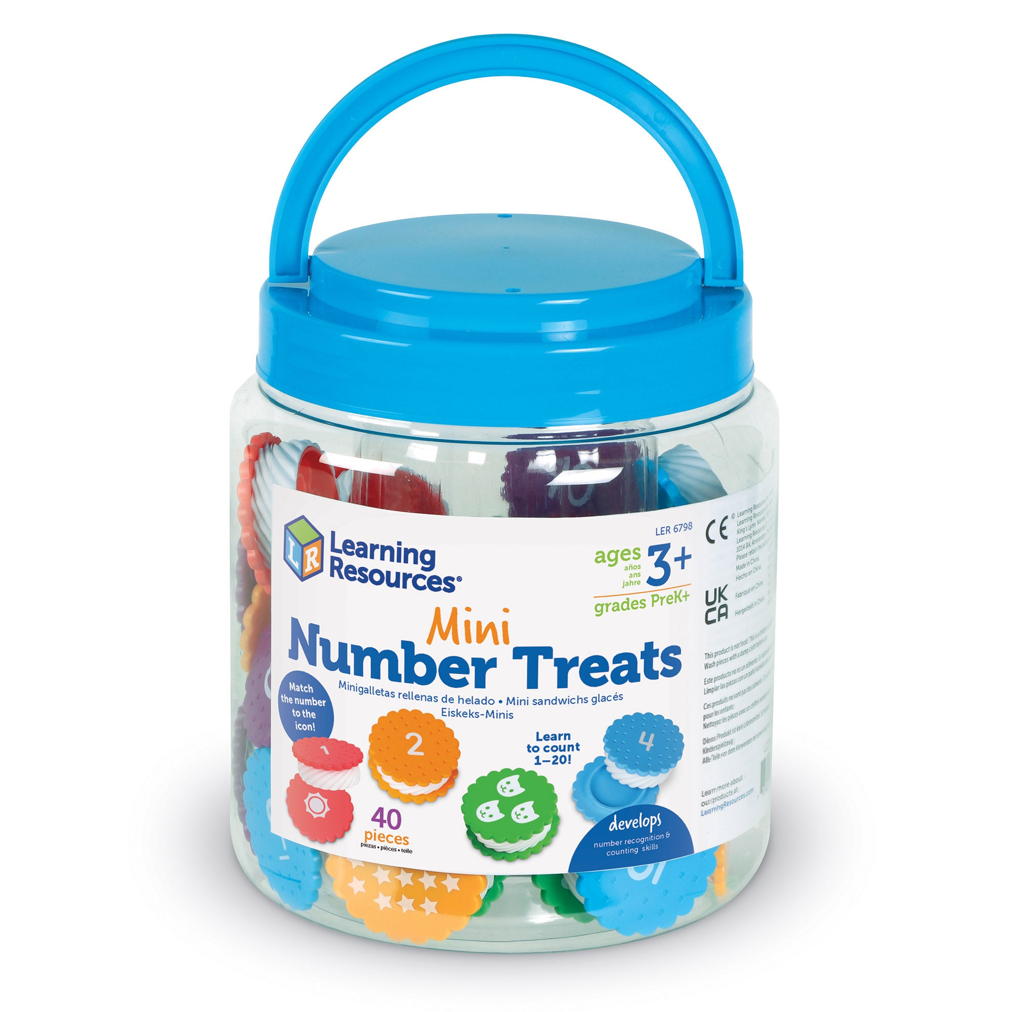 Alternative view of Learning Resources Mini Number Cookies - Educational Counting Toy