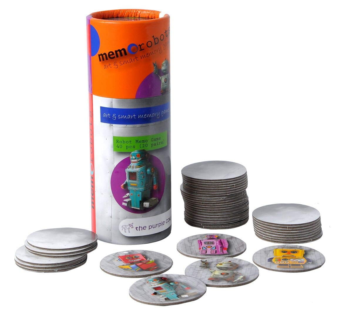 Purple Cow Memo Robots Memory Game - Image 2