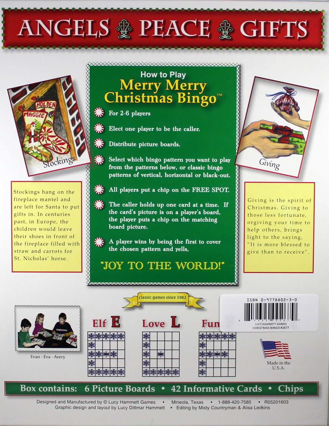 Alternative view of Festive Christmas Bingo Game - Family Holiday Fun with Pictures