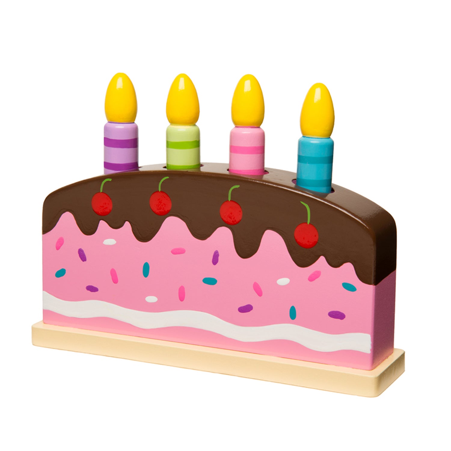 Alternative view of The Original Toy Company Wooden Pop Up Birthday Cake ‚Äì Multicolor
