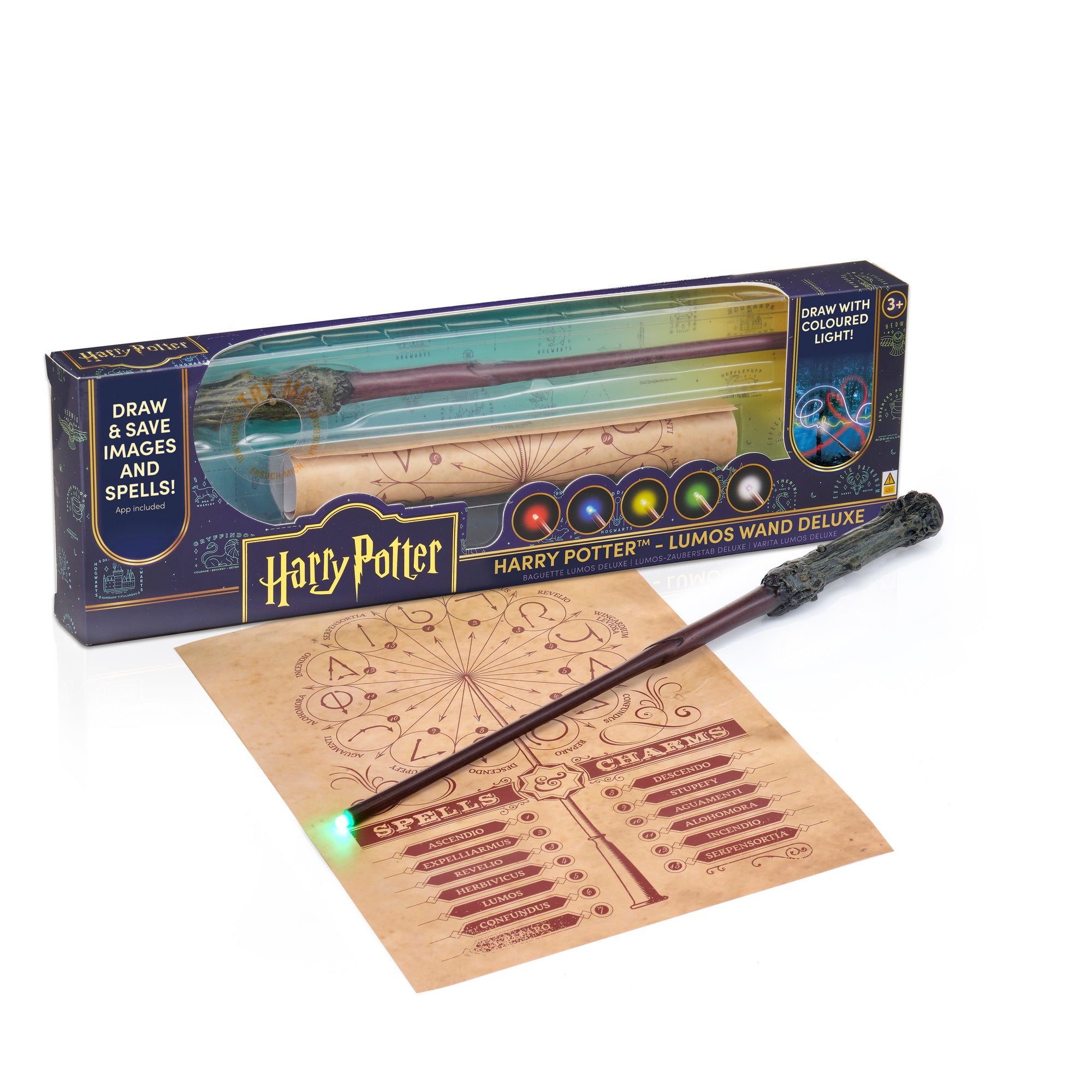 Wizarding World Harry Potter Deluxe Lumos Wand - 14" LED Tip Collectible