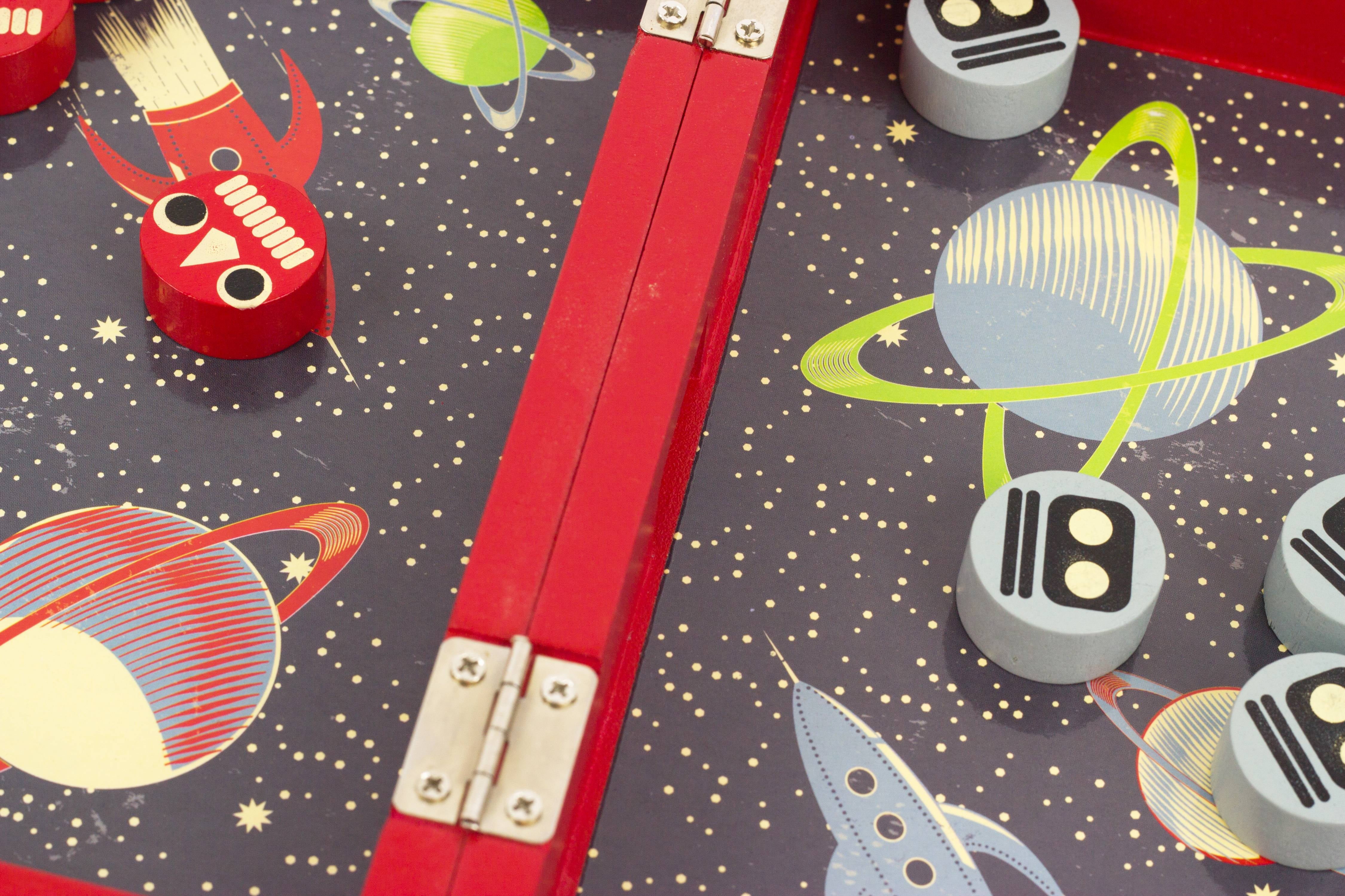 Alternative view of Professor Puzzle Space Robot Rampage - 2-Player Tabletop Game