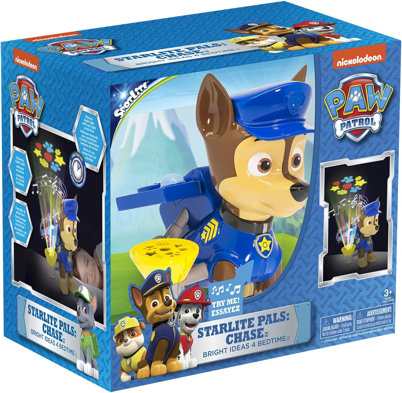 Alternative view of Paw Patrol Soft Lite - Chase Nightlight with Auto Shut-Off