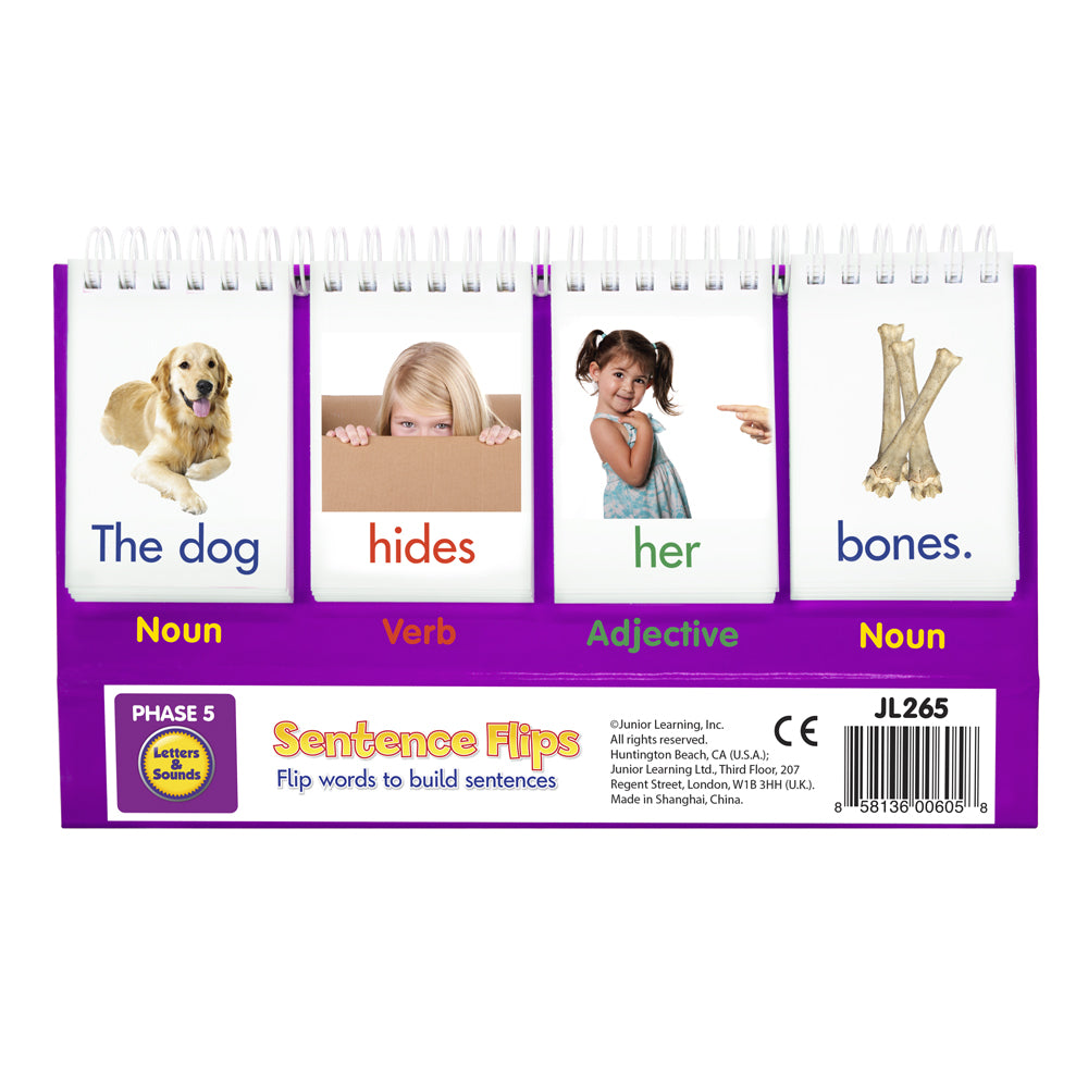 Junior Learning Sentence Builder Flip Cards - Language Skills - Ages 4-6 - Image 4