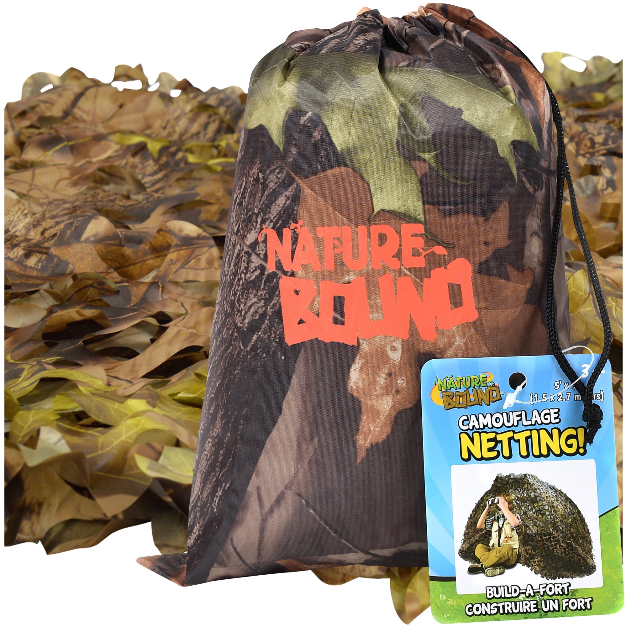 Nature Bound Kids Camouflage Netting for Ultimate Fort Building