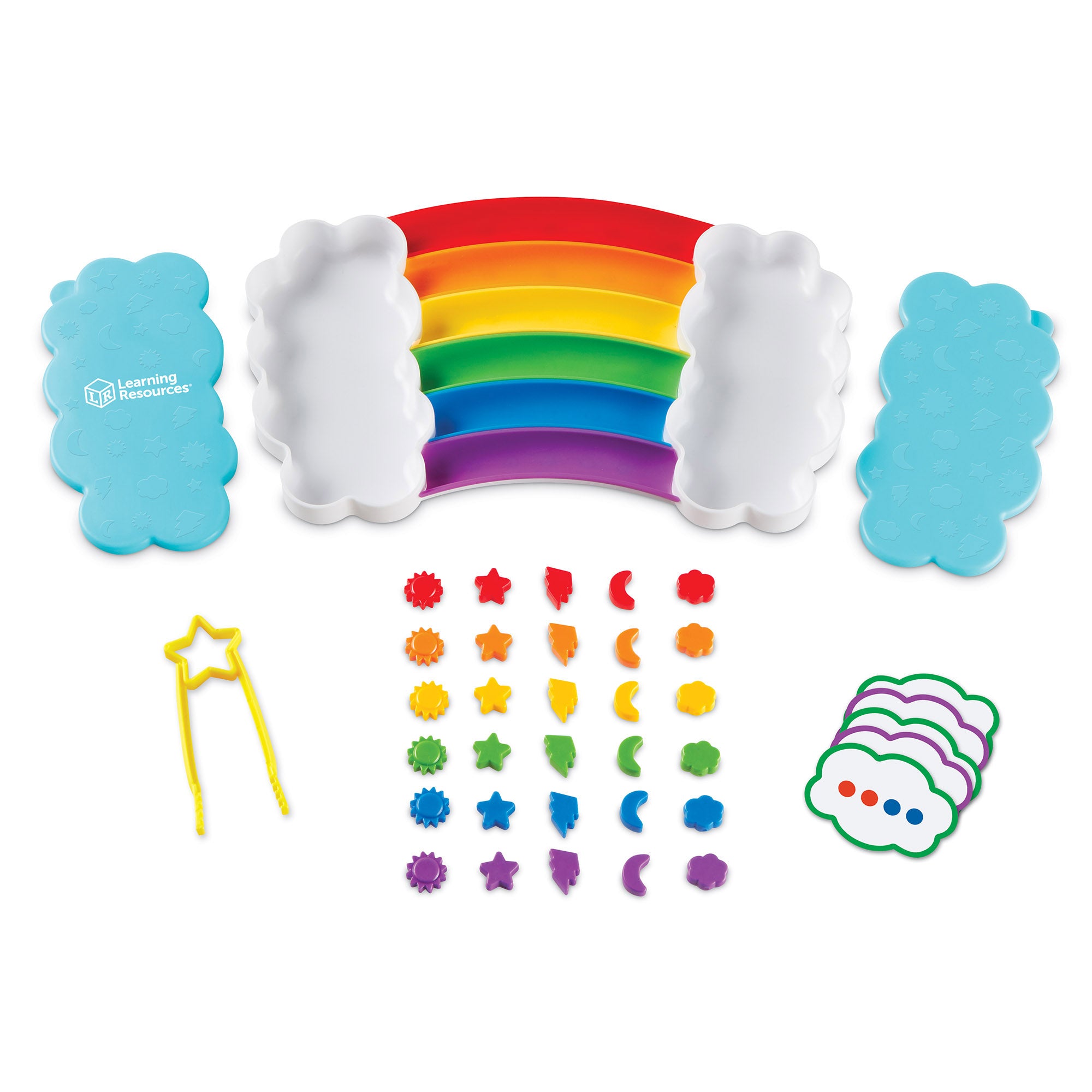 Alternative view of Learning Resources Rainbow Sorting Trays - Colorful Educational Toy for Early Math Skills